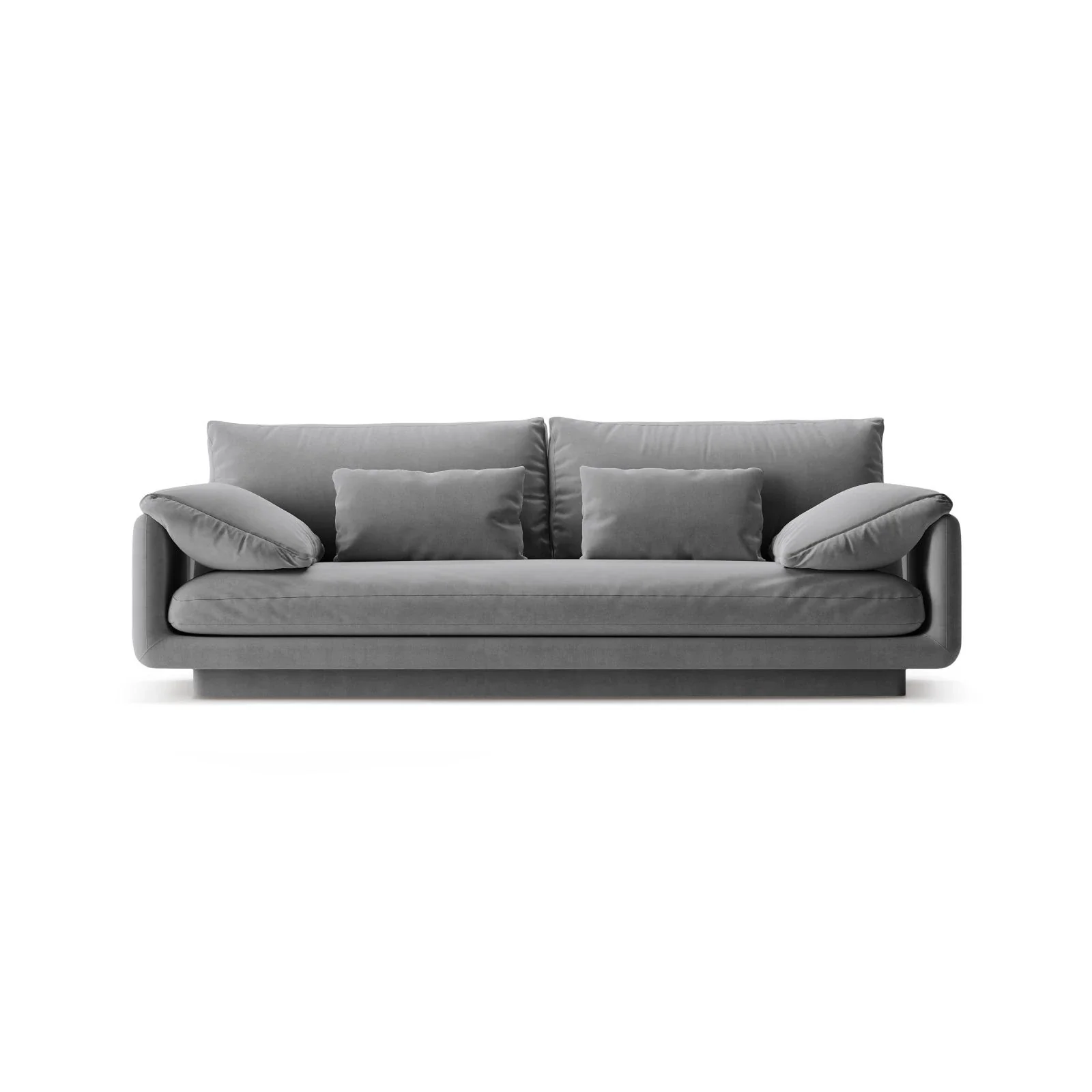 Torino 3-Sitzer Sofa aus Samt oder Strukturstoff, 220x103 cm - Image 16