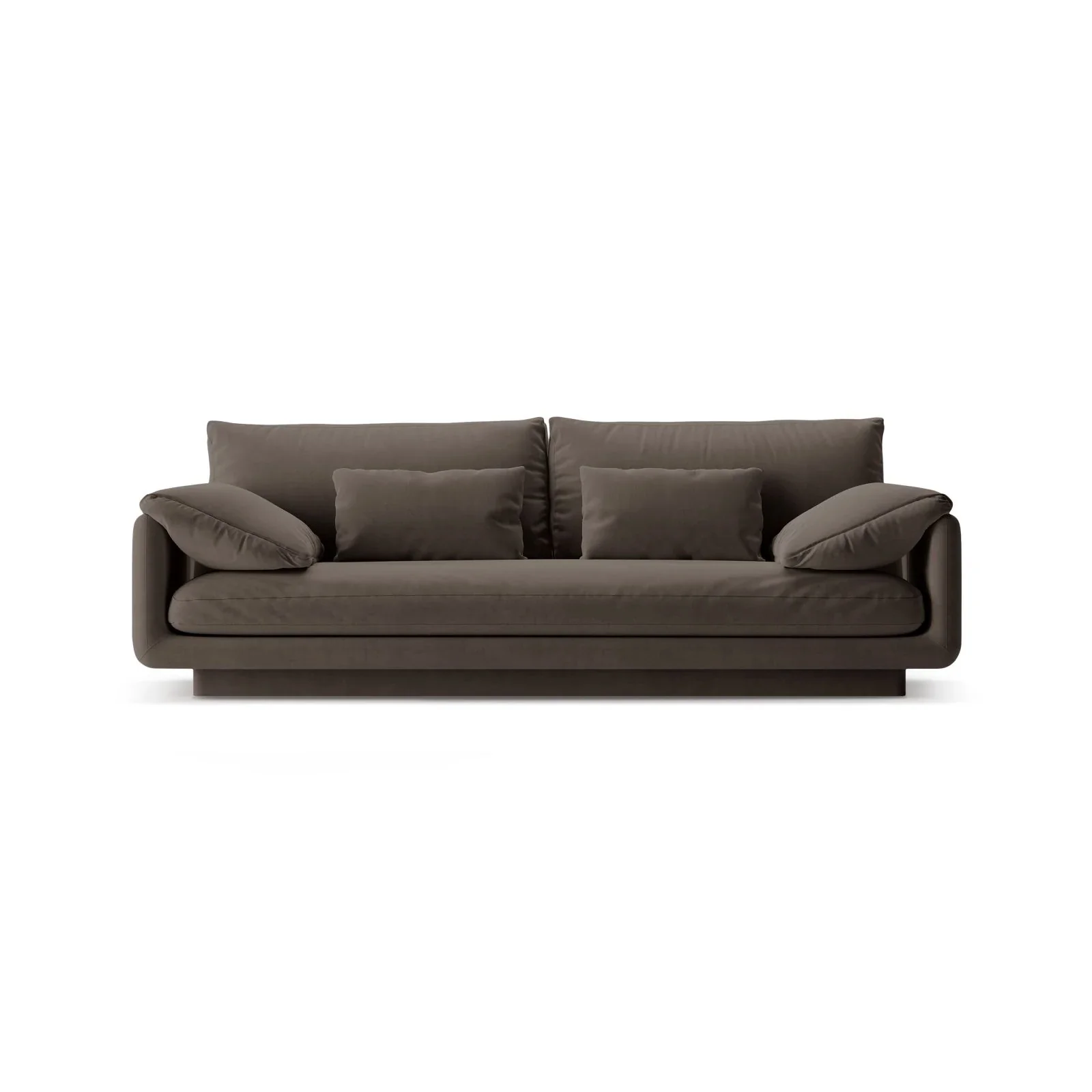 Torino 3-Sitzer Sofa aus Samt oder Strukturstoff, 220x103 cm - Image 21