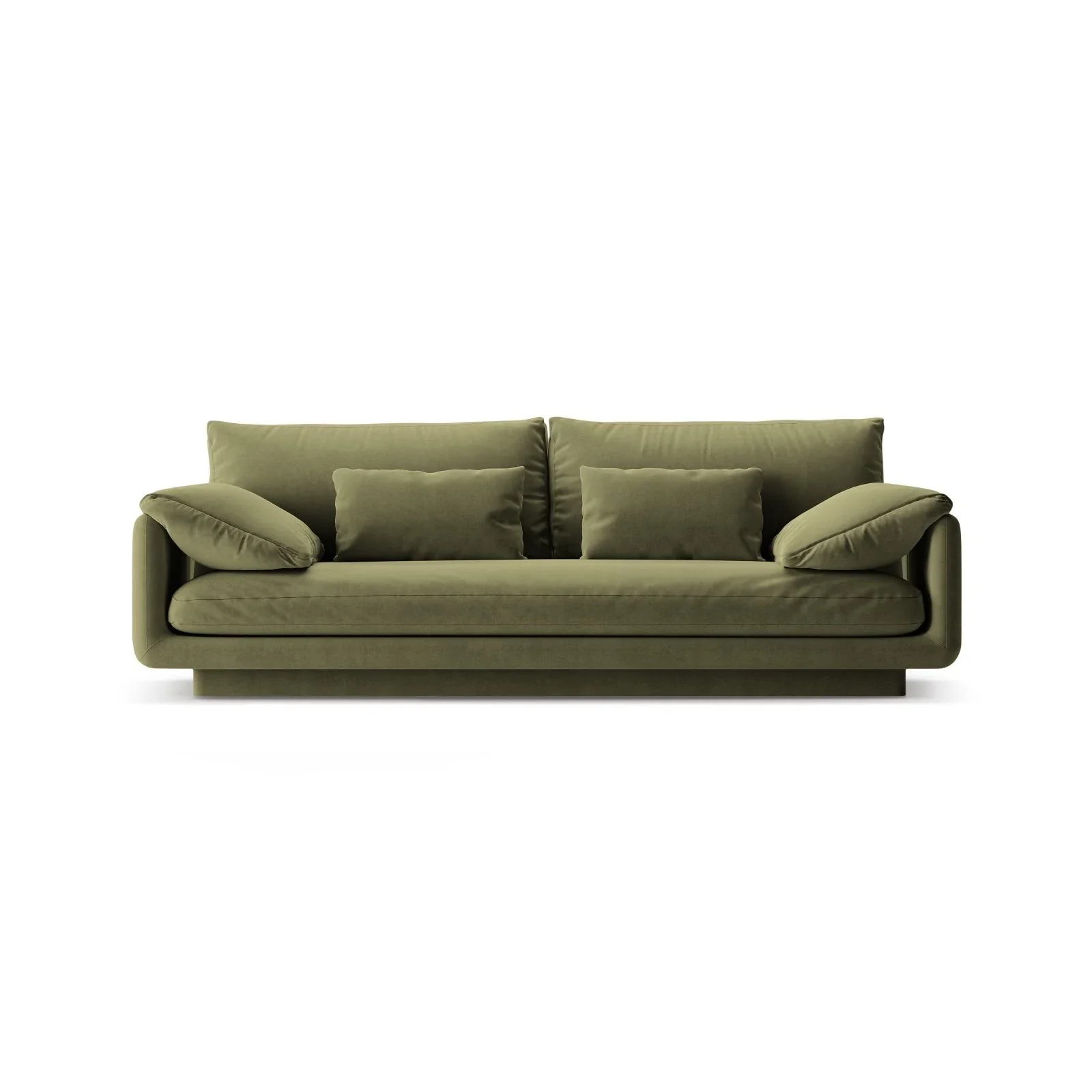 Torino 3-Sitzer Sofa aus Samt oder Strukturstoff, 220x103 cm - Image 26