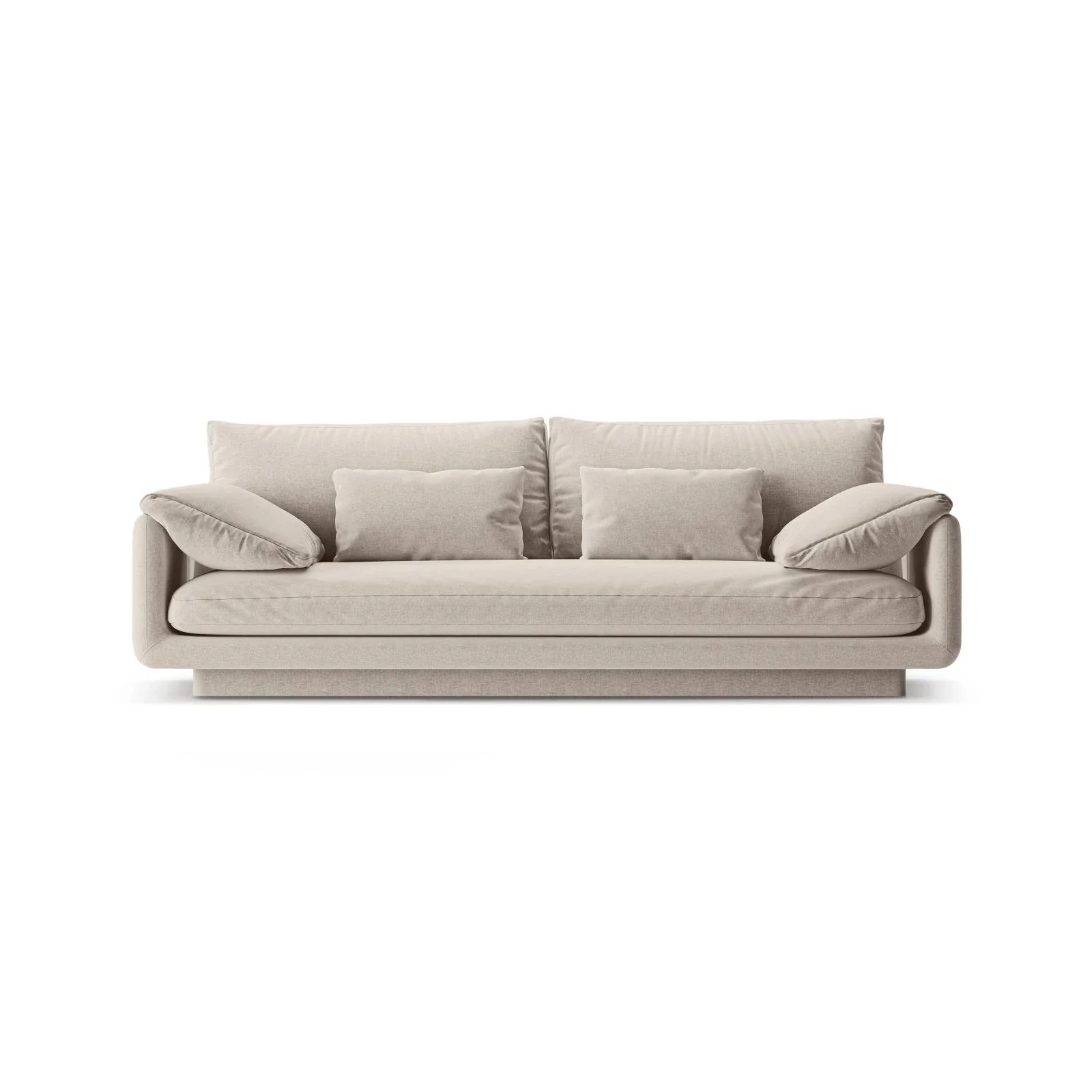 Torino 3-Sitzer Sofa aus Samt oder Strukturstoff, 220x103 cm - Image 36