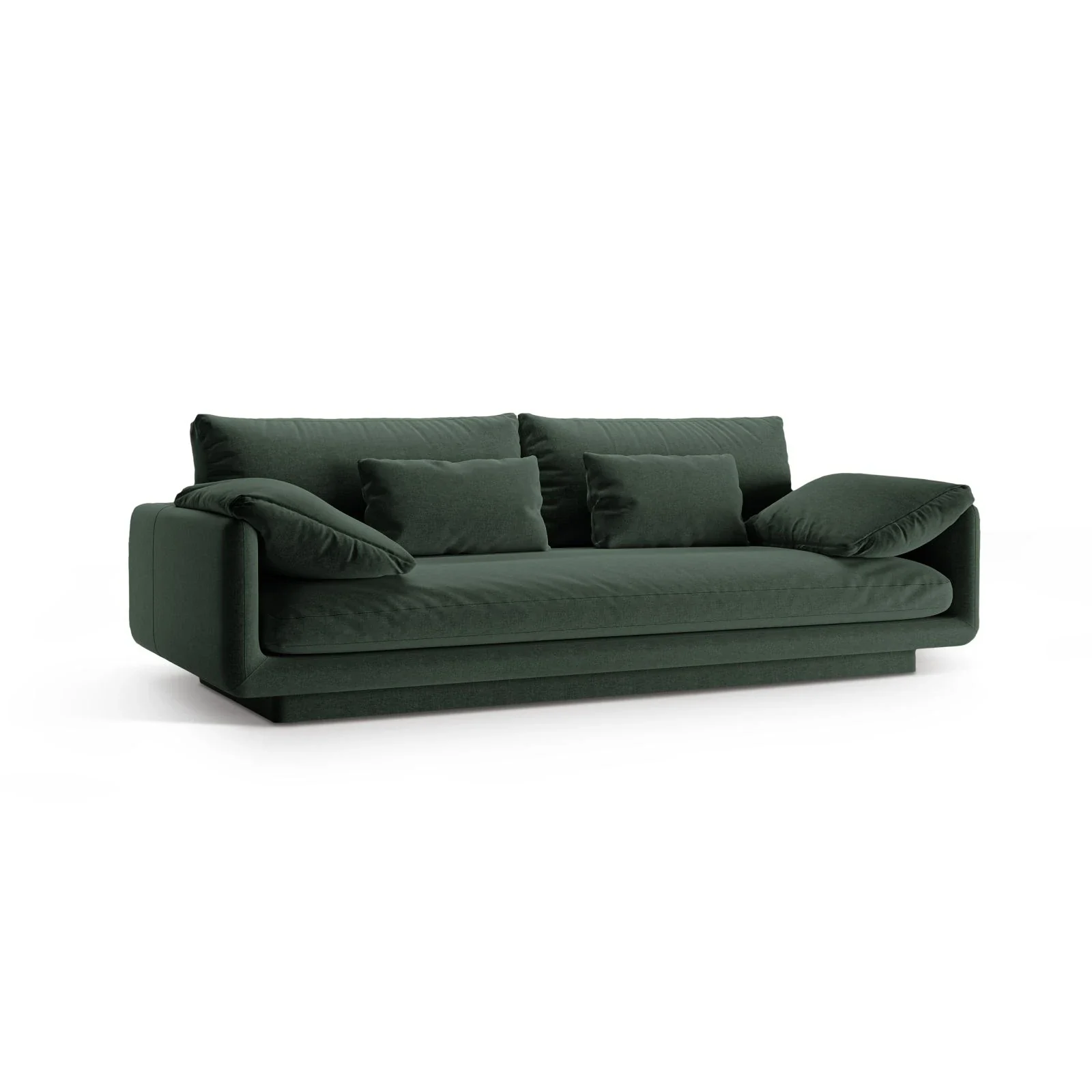 Torino 3-Sitzer Sofa aus Samt oder Strukturstoff, 220x103 cm - Image 42