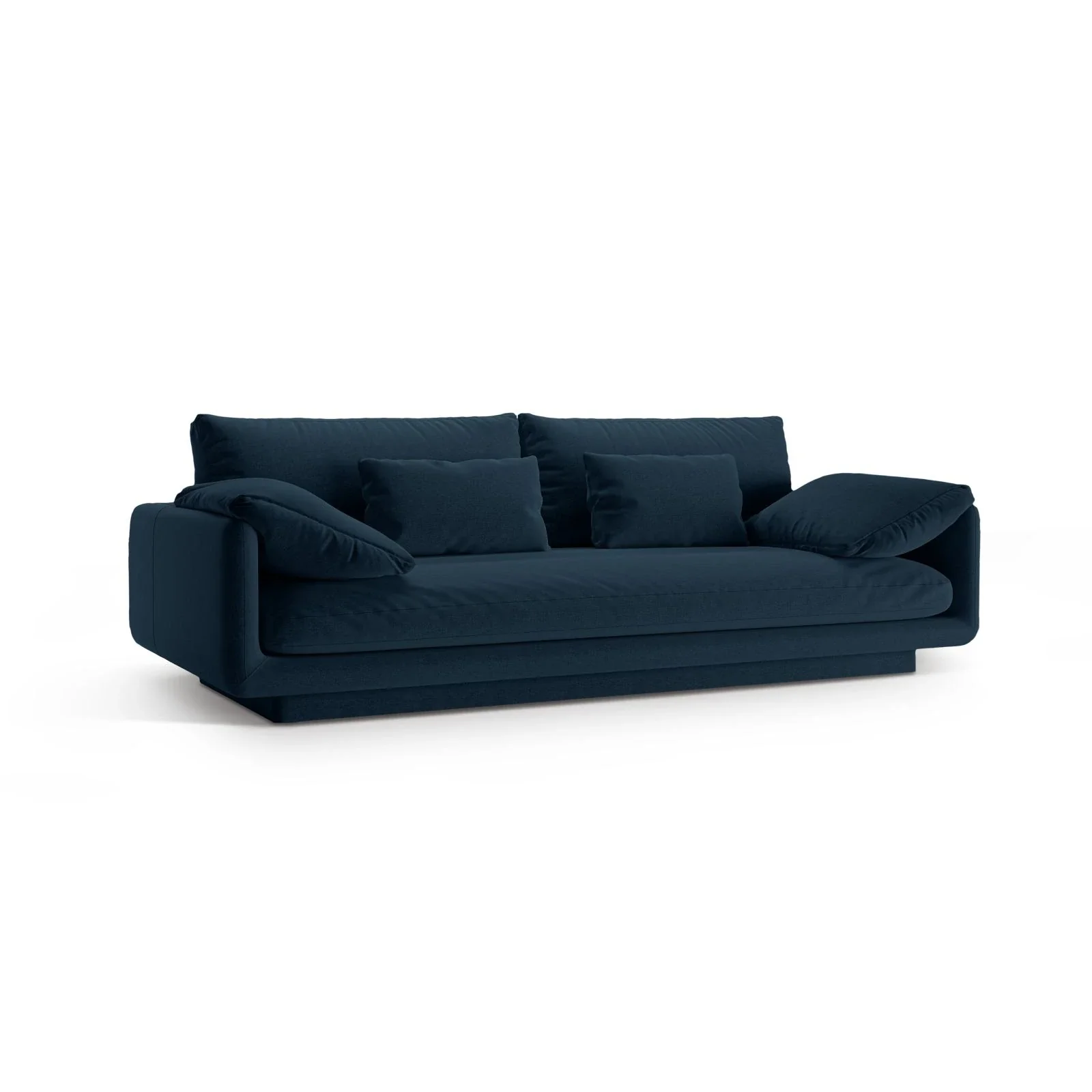 Torino 3-Sitzer Sofa aus Samt oder Strukturstoff, 220x103 cm - Image 47
