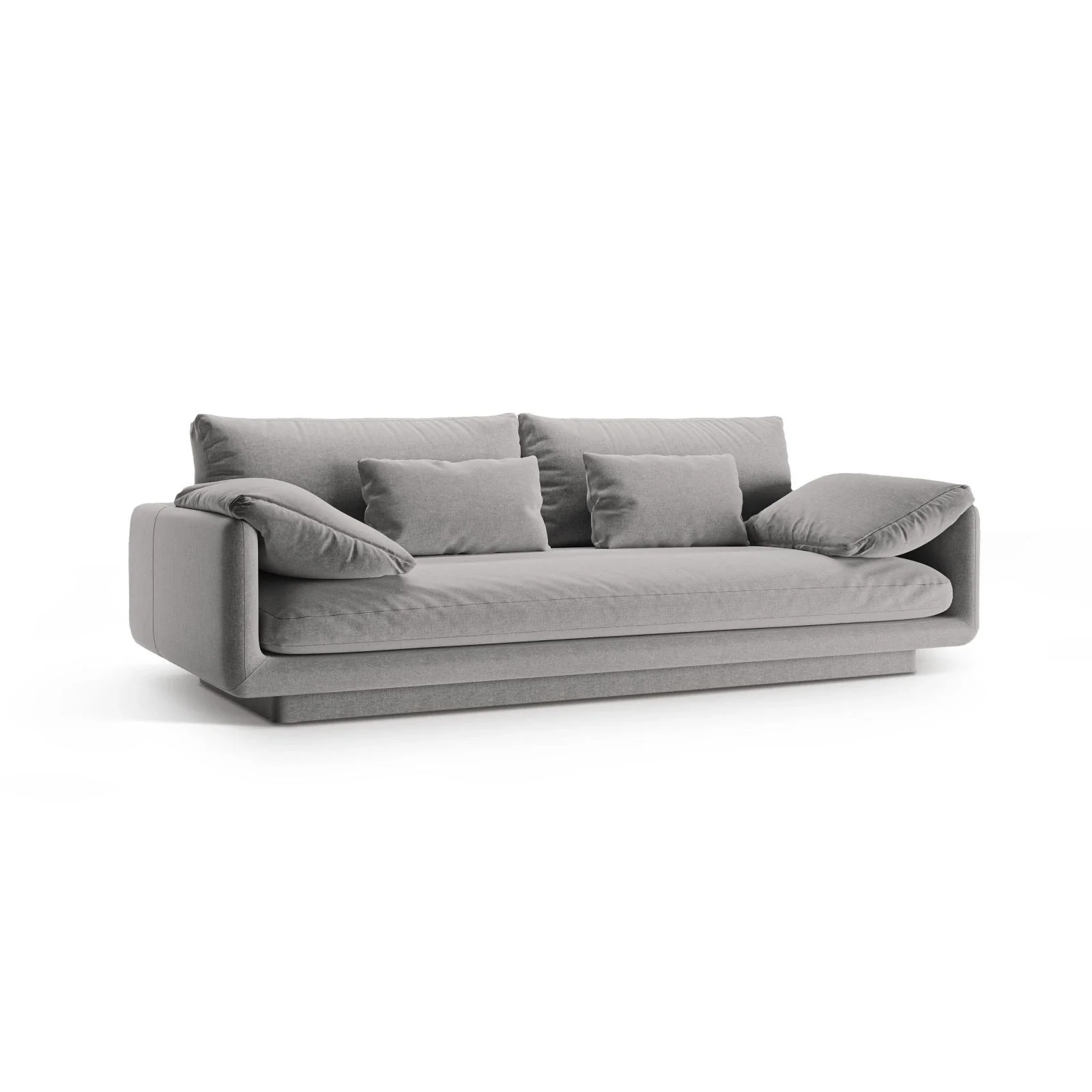 Torino 3-Sitzer Sofa aus Samt oder Strukturstoff, 220x103 cm - Image 52
