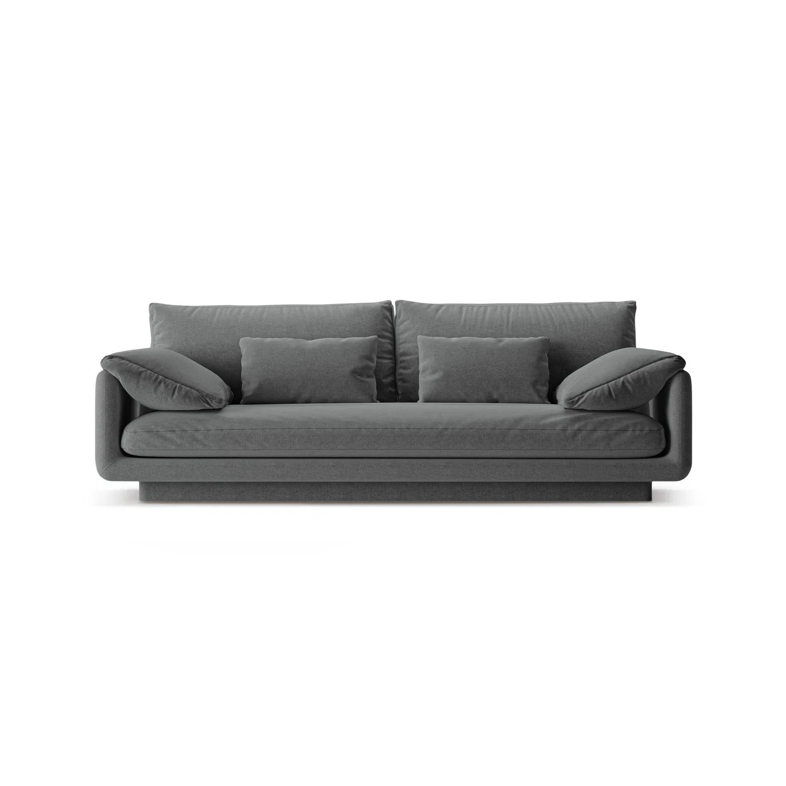 Torino 3-Sitzer Sofa aus Samt oder Strukturstoff, 220x103 cm - Image 56