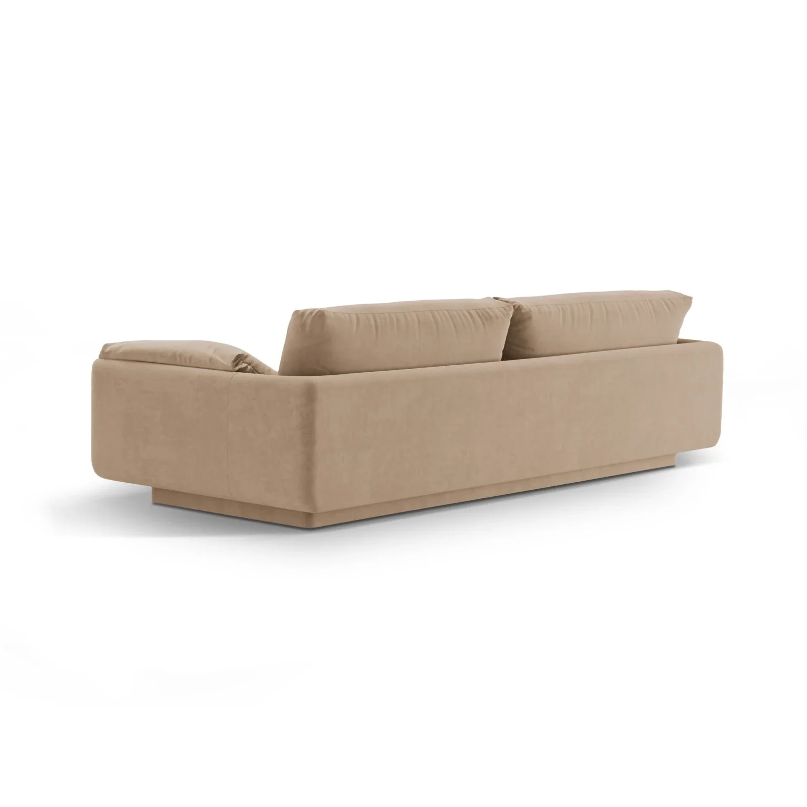 Torino 3-Sitzer Sofa aus Samt oder Strukturstoff, 220x103 cm - Image 8