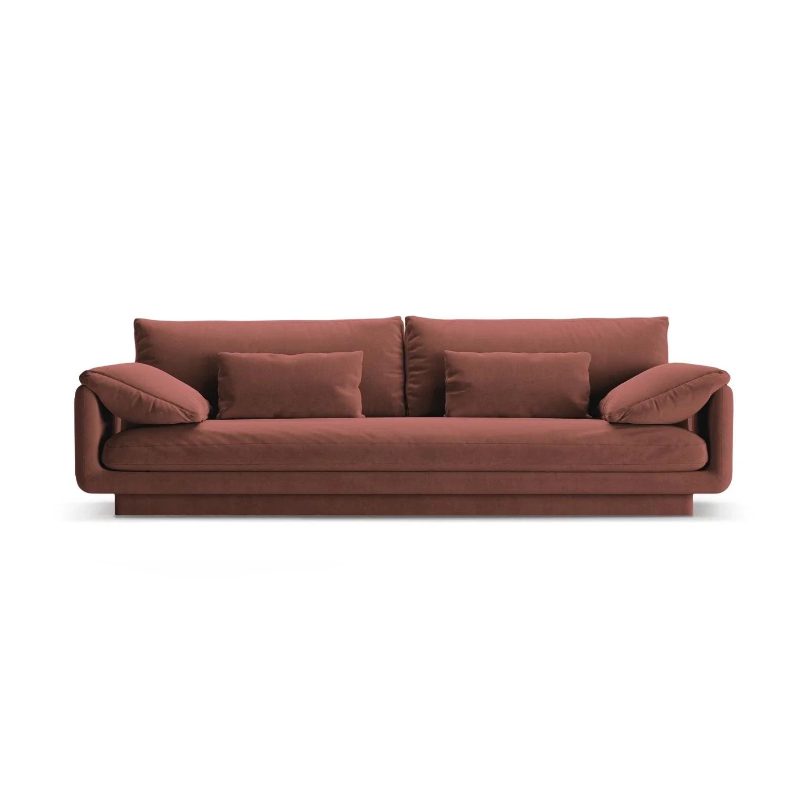 Torino 4-Sitzer Sofa aus Samt oder Strukturstoff, 250x103 cm - Image 11