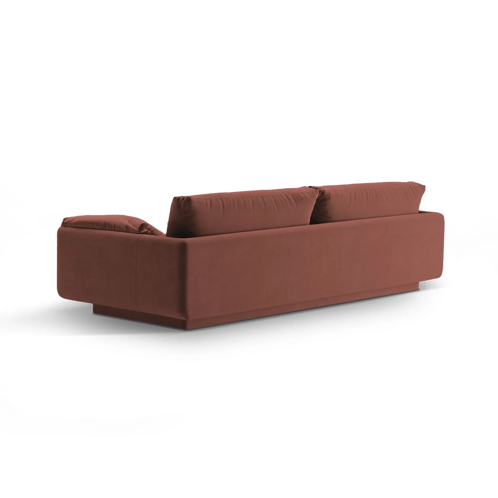 Torino 4-Sitzer Sofa aus Samt oder Strukturstoff, 250x103 cm - Image 13