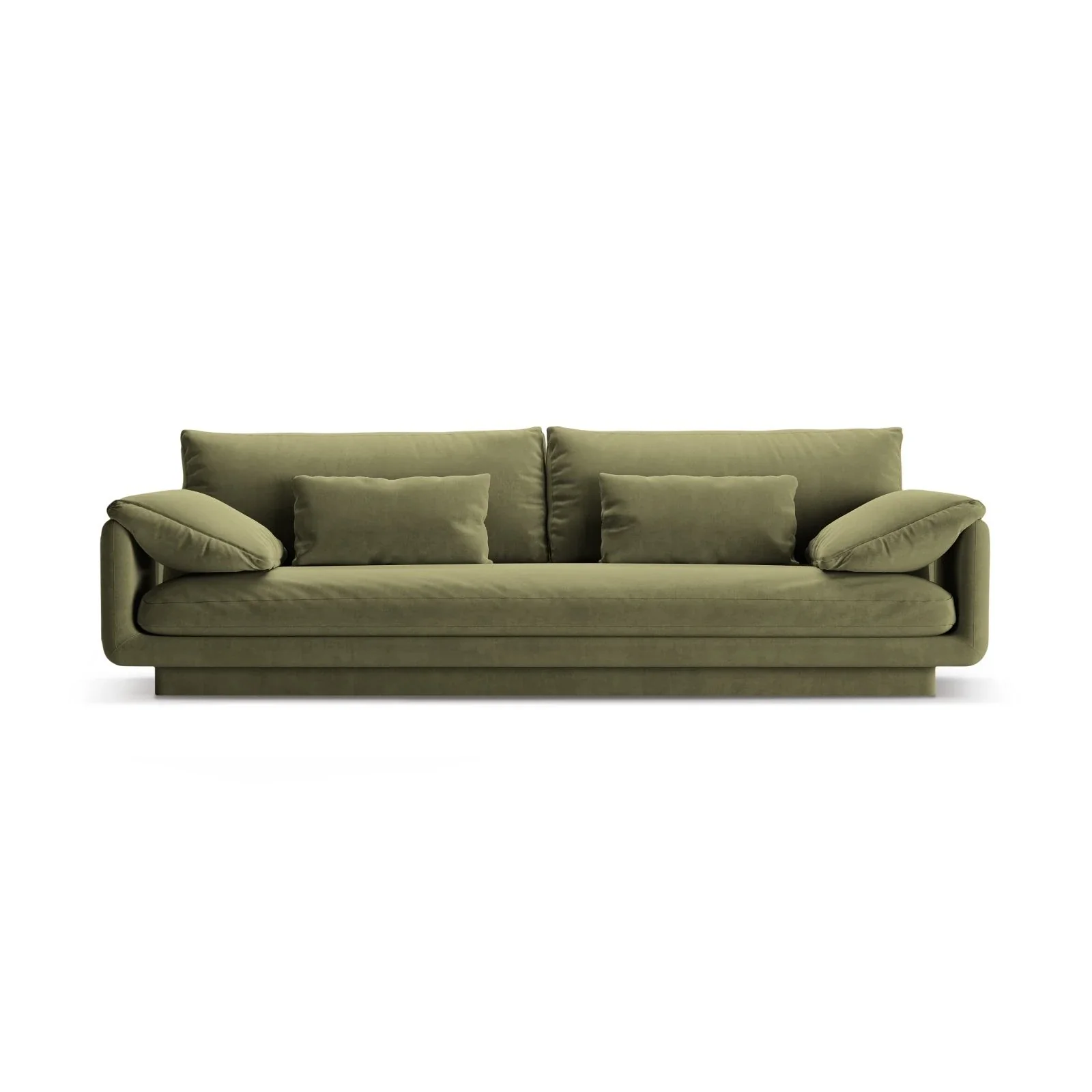 Torino 4-Sitzer Sofa aus Samt oder Strukturstoff, 250x103 cm - Image 26
