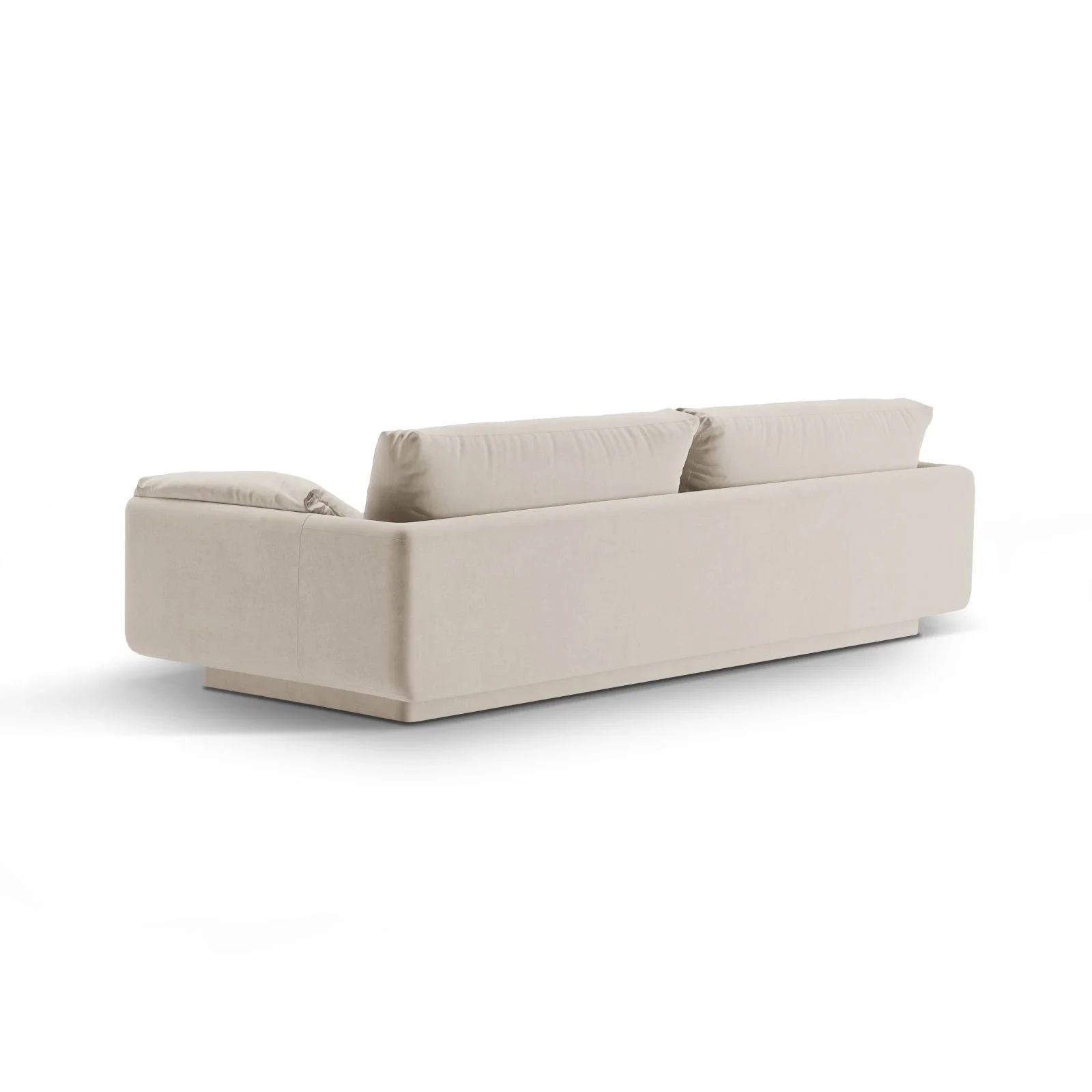 Torino 4-Sitzer Sofa aus Samt oder Strukturstoff, 250x103 cm - Image 3