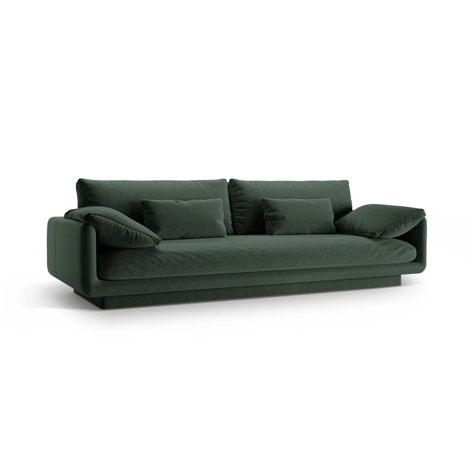 Torino 4-Sitzer Sofa aus Samt oder Strukturstoff, 250x103 cm - Image 42