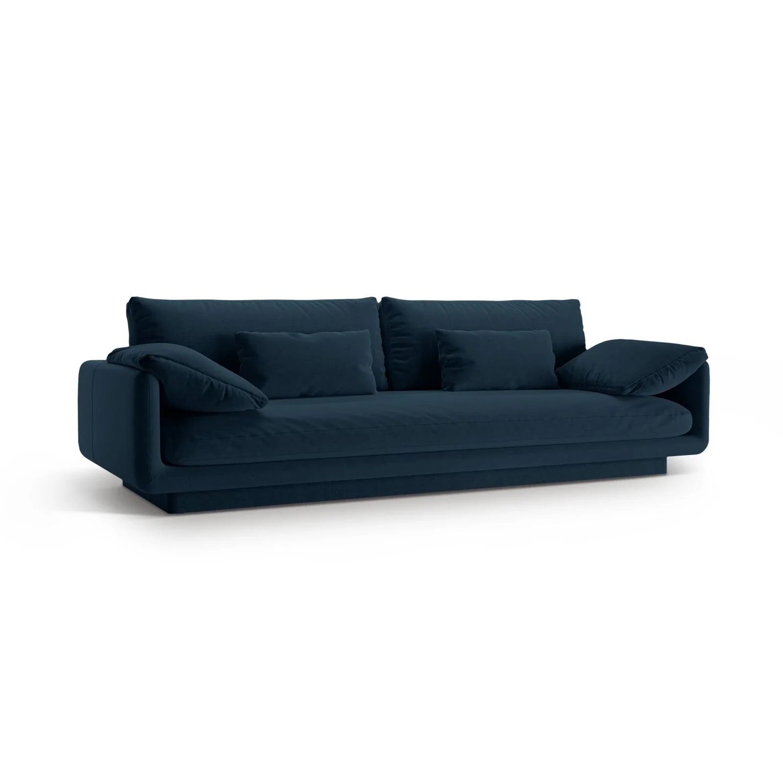 Torino 4-Sitzer Sofa aus Samt oder Strukturstoff, 250x103 cm - Image 47