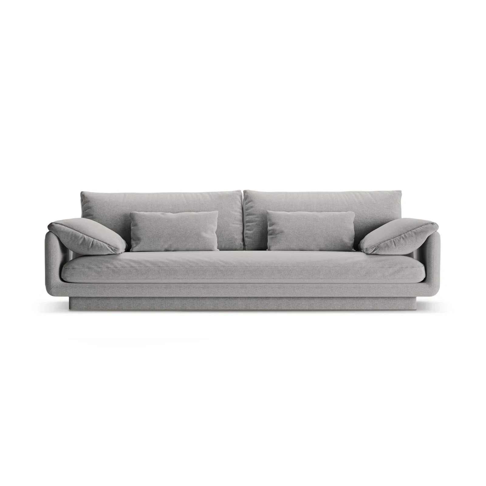 Torino 4-Sitzer Sofa aus Samt oder Strukturstoff, 250x103 cm - Image 51