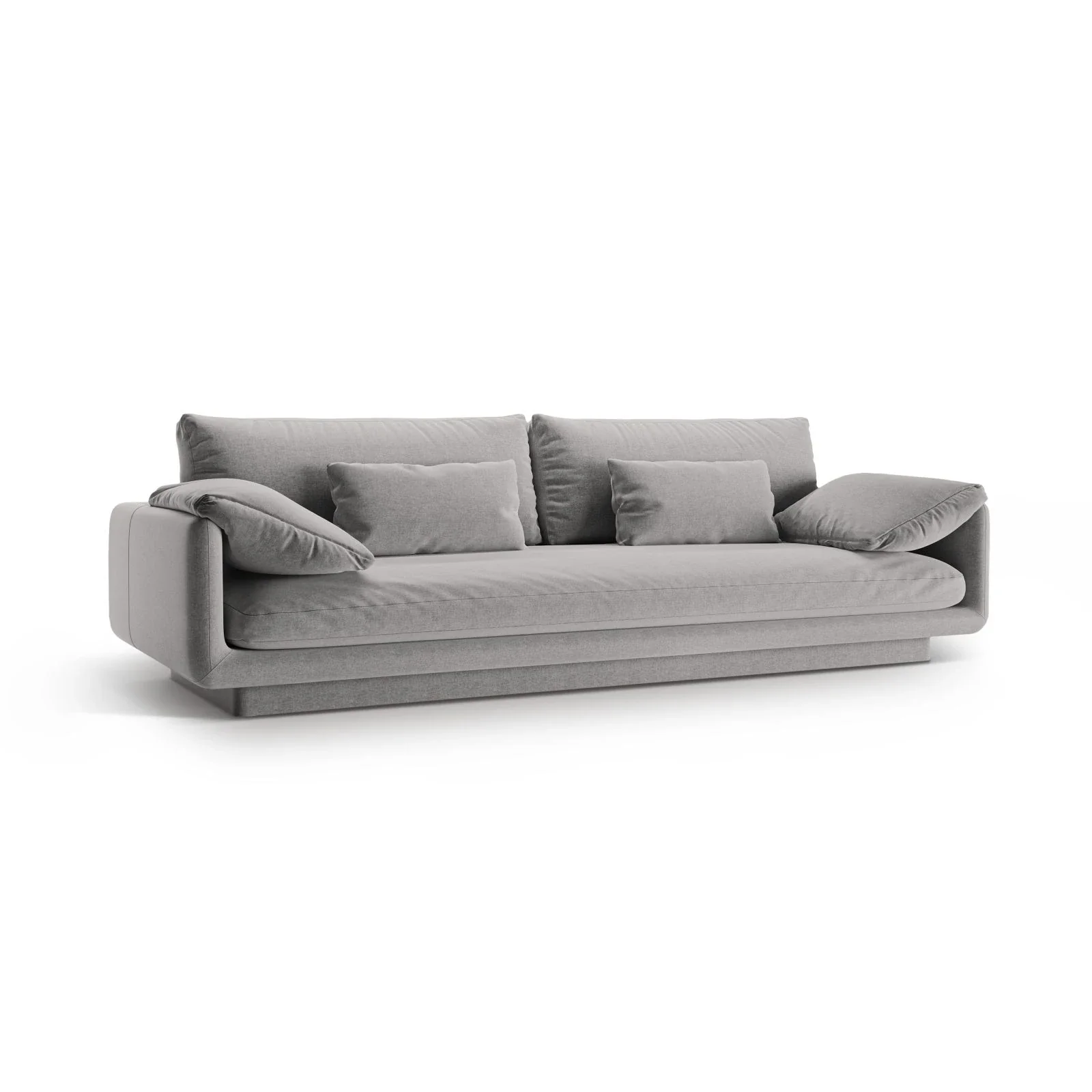 Torino 4-Sitzer Sofa aus Samt oder Strukturstoff, 250x103 cm - Image 52