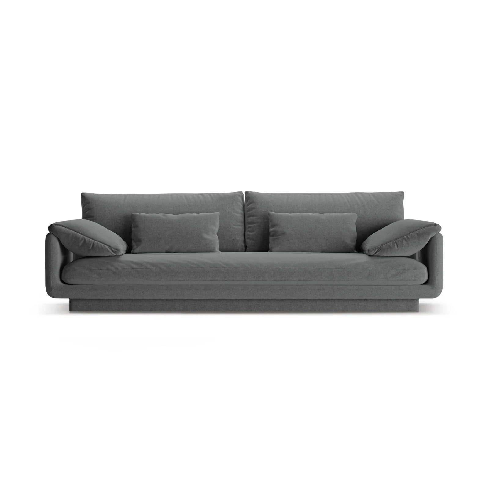 Torino 4-Sitzer Sofa aus Samt oder Strukturstoff, 250x103 cm - Image 56