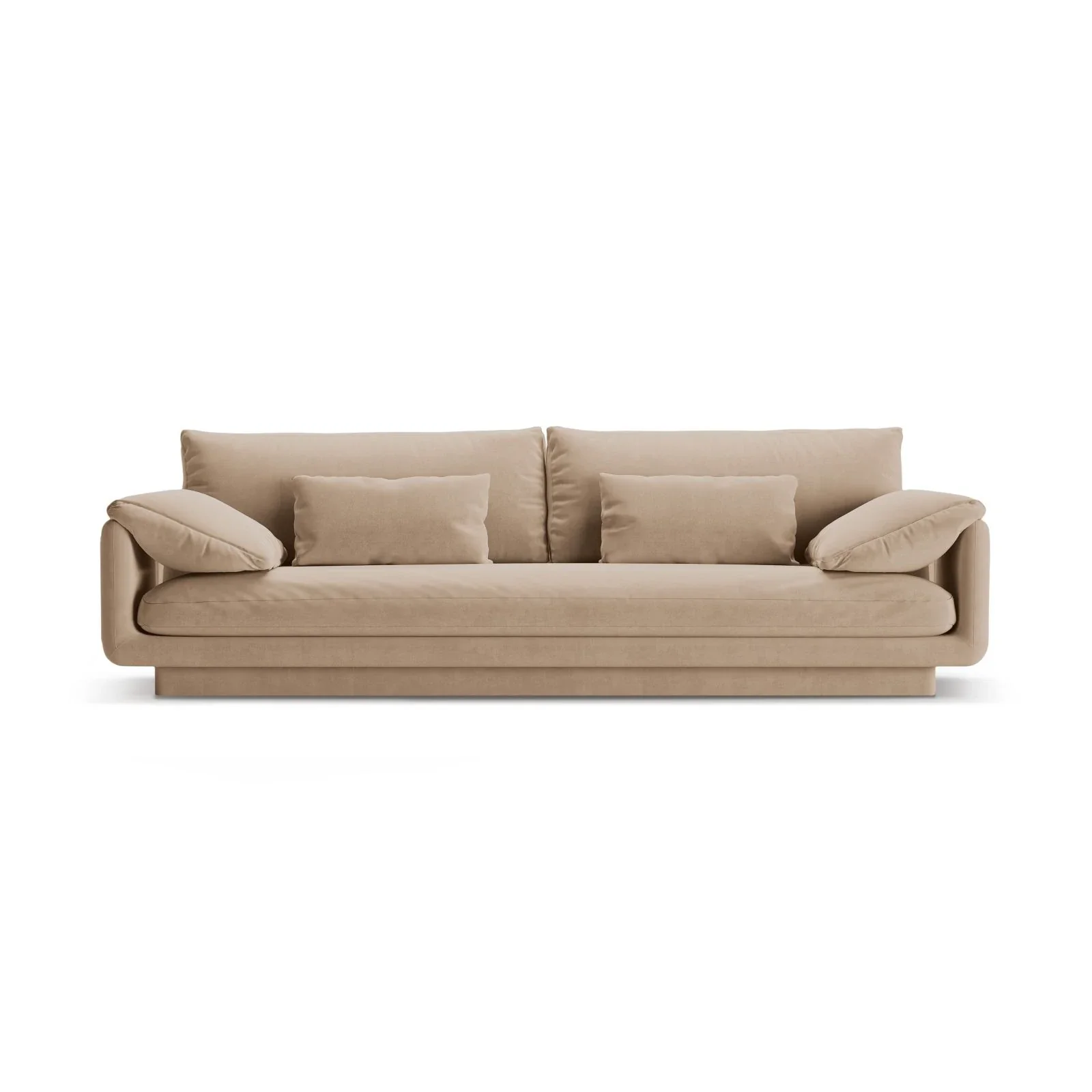 Torino 4-Sitzer Sofa aus Samt oder Strukturstoff, 250x103 cm - Image 6