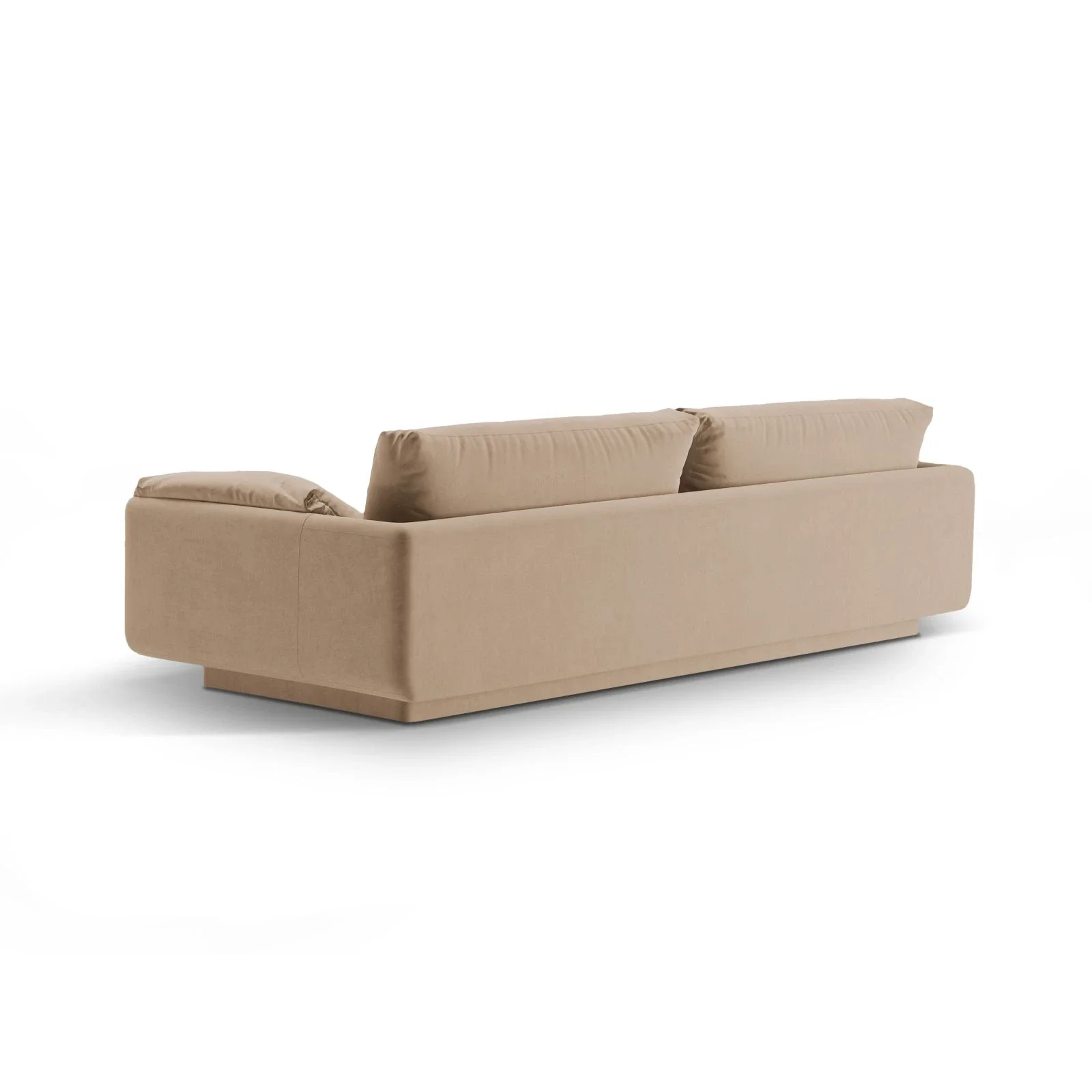 Torino 4-Sitzer Sofa aus Samt oder Strukturstoff, 250x103 cm - Image 8
