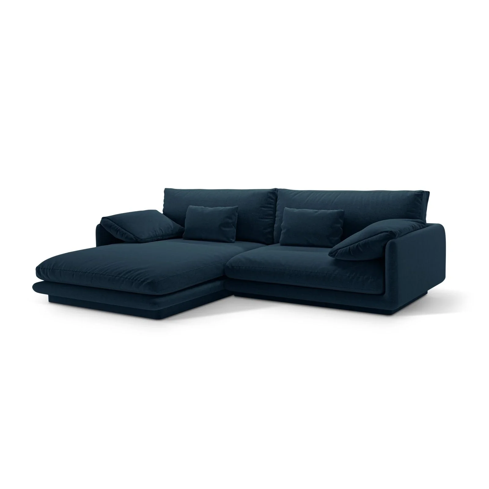 Torino Ecksofa, Linke Seite, aus Samt oder Strukturstoff, 250x170 cm - Image 57
