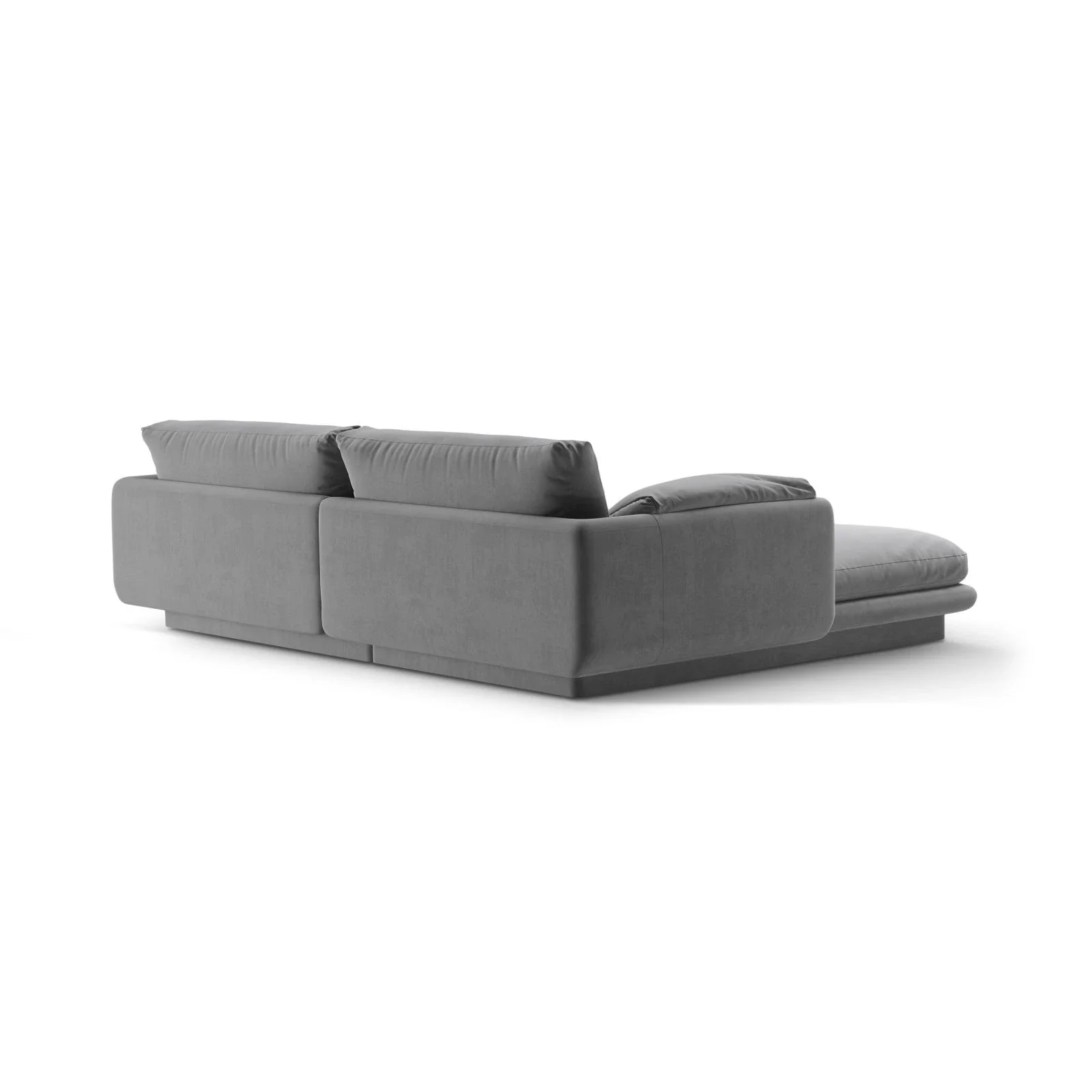Torino Ecksofa, Rechte Seite, aus Samt oder Strukturstoff, 220x170 cm - Image 21