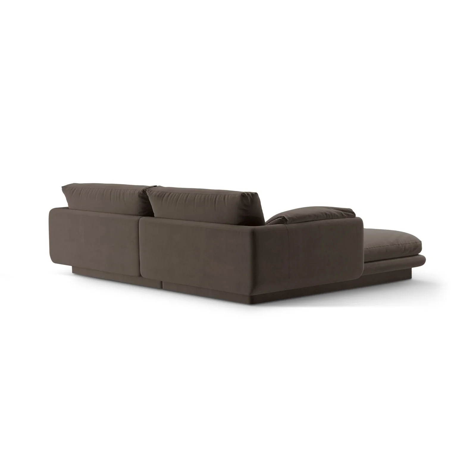 Torino Ecksofa, Rechte Seite, aus Samt oder Strukturstoff, 220x170 cm - Image 27