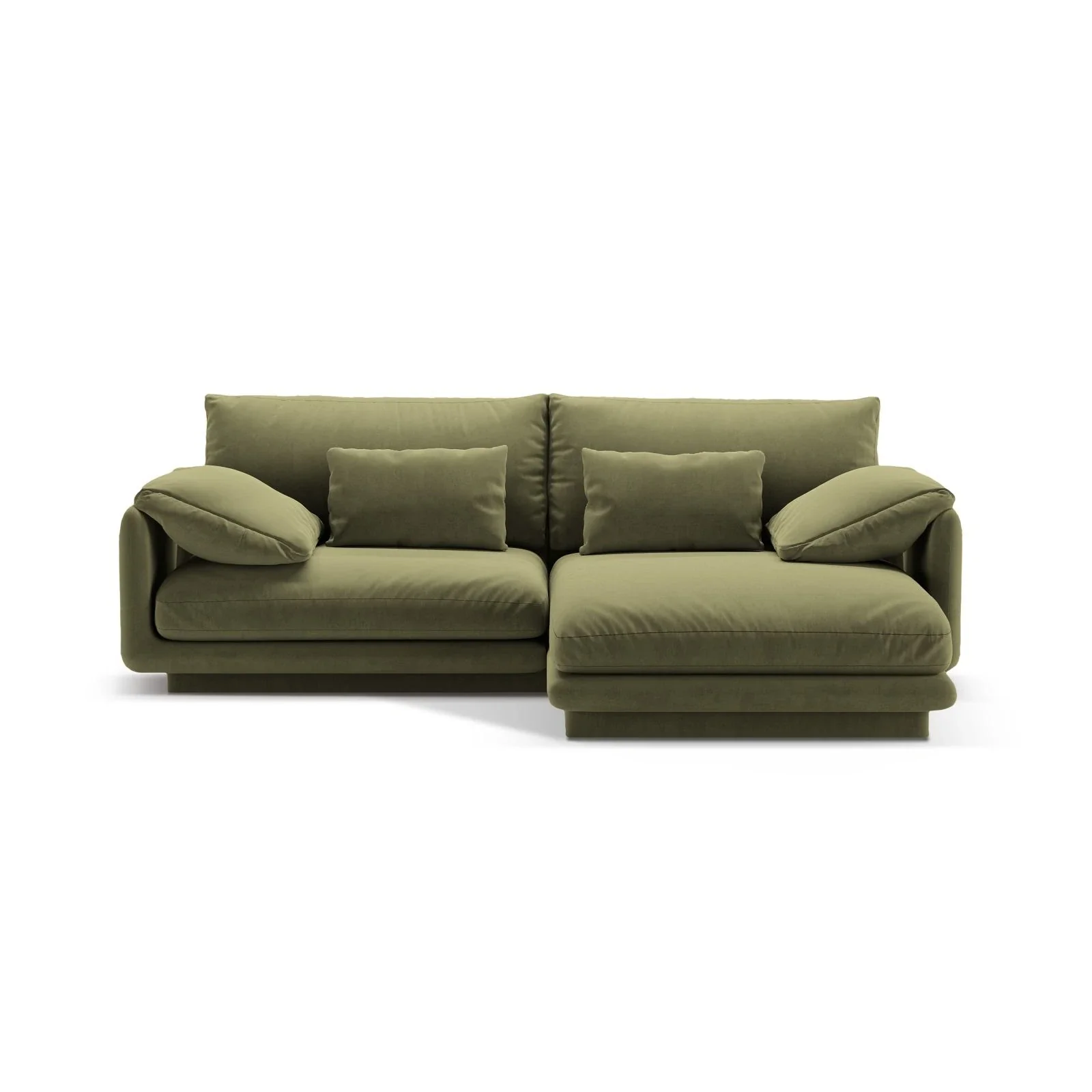 Torino Ecksofa, Rechte Seite, aus Samt oder Strukturstoff, 220x170 cm - Image 31