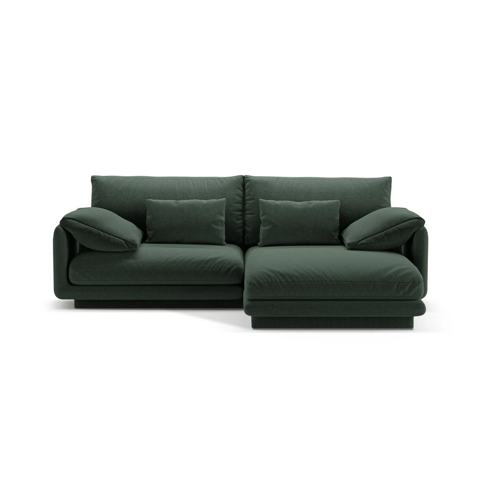 Torino Ecksofa, Rechte Seite, aus Samt oder Strukturstoff, 220x170 cm - Image 49