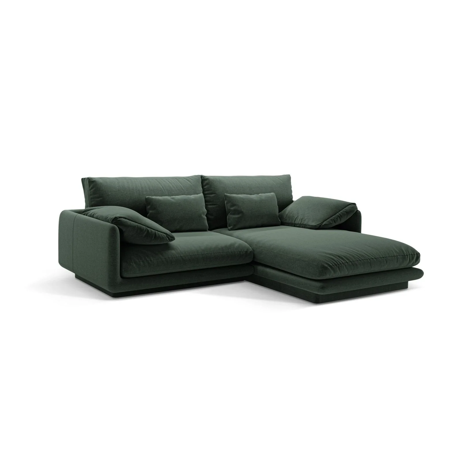 Torino Ecksofa, Rechte Seite, aus Samt oder Strukturstoff, 220x170 cm - Image 50