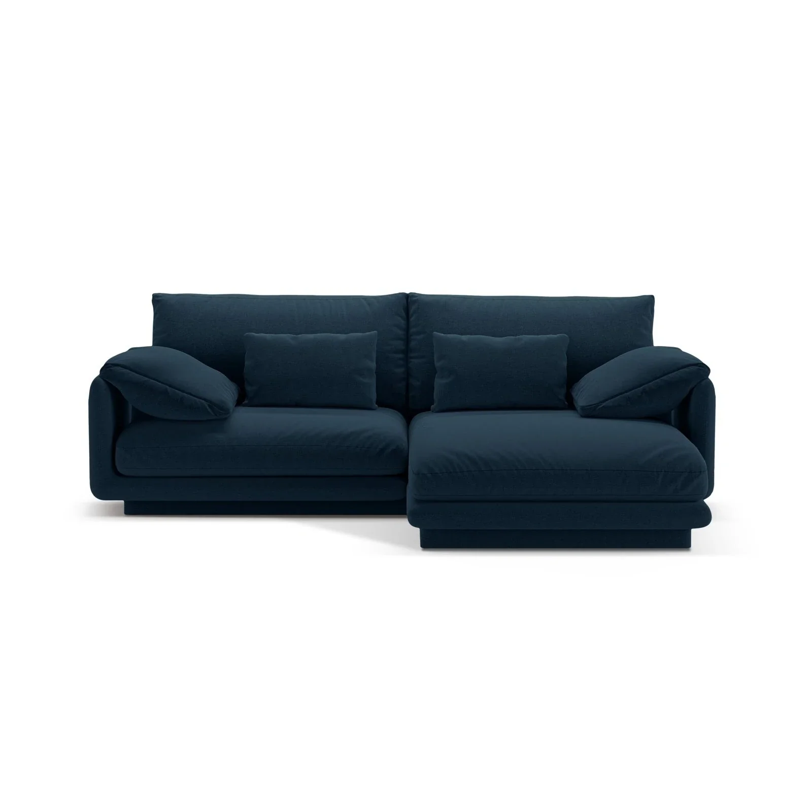 Torino Ecksofa, Rechte Seite, aus Samt oder Strukturstoff, 220x170 cm - Image 55