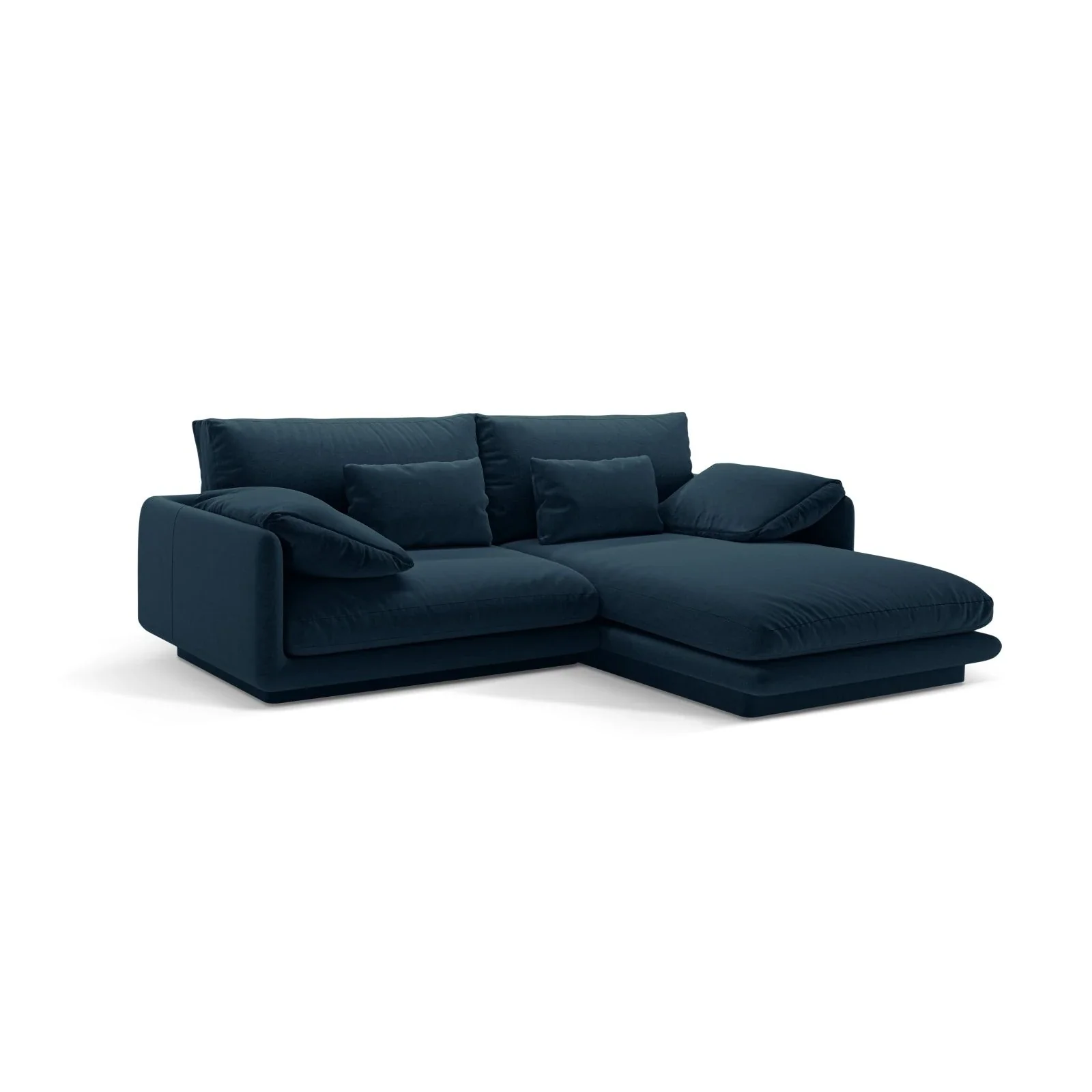 Torino Ecksofa, Rechte Seite, aus Samt oder Strukturstoff, 220x170 cm - Image 56