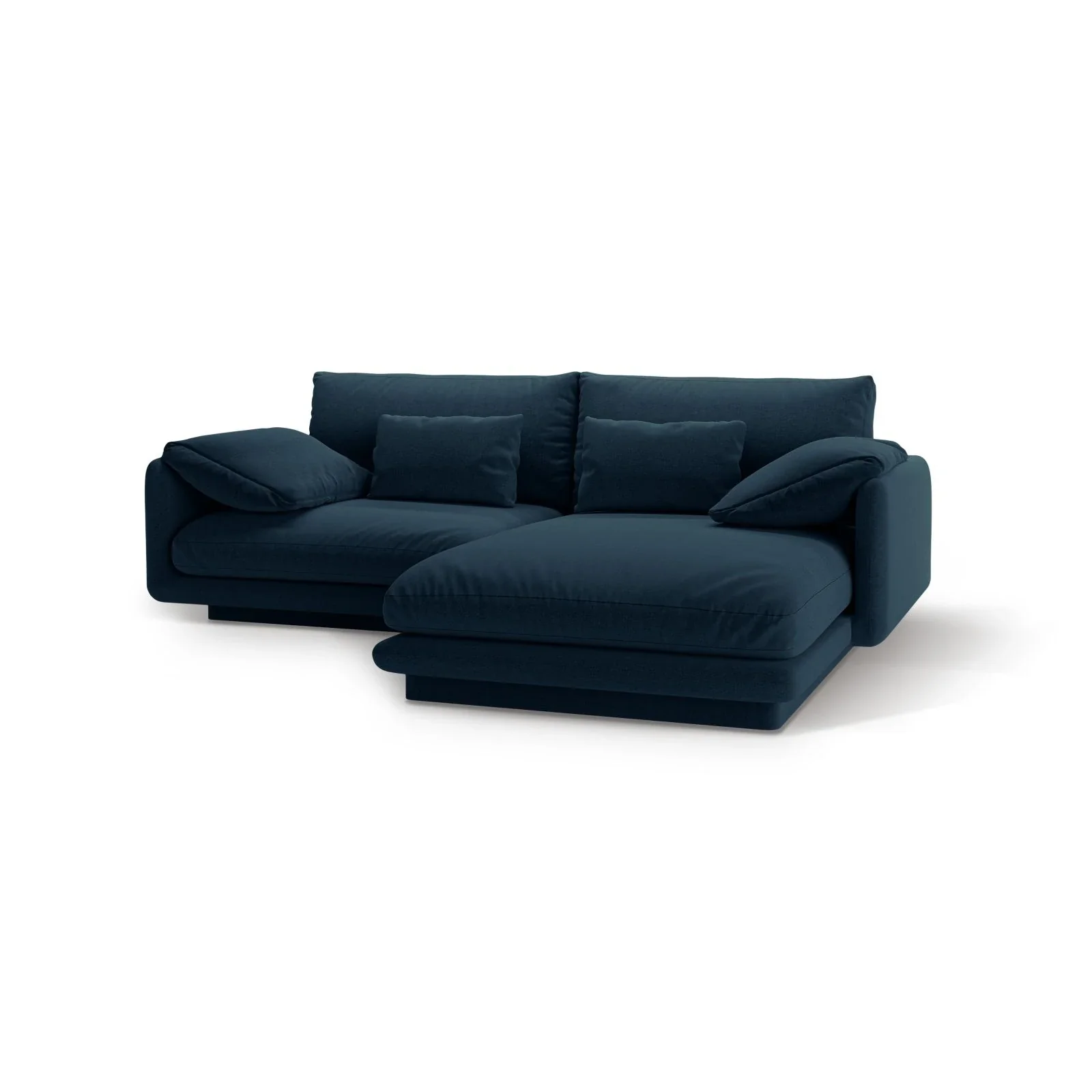 Torino Ecksofa, Rechte Seite, aus Samt oder Strukturstoff, 220x170 cm - Image 58