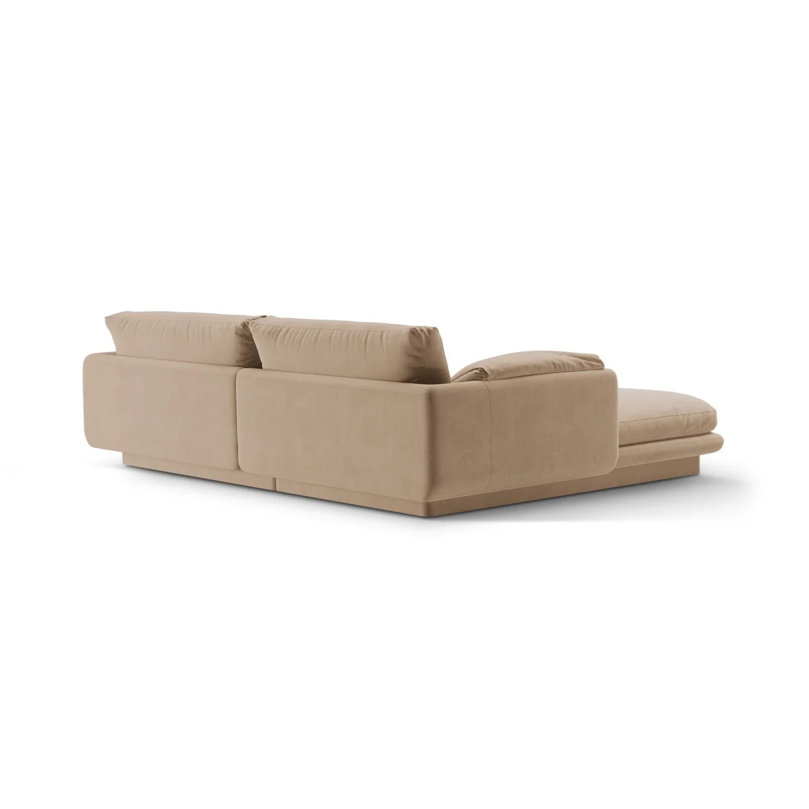 Torino Ecksofa, Rechte Seite, aus Samt oder Strukturstoff, 220x170 cm - Image 9