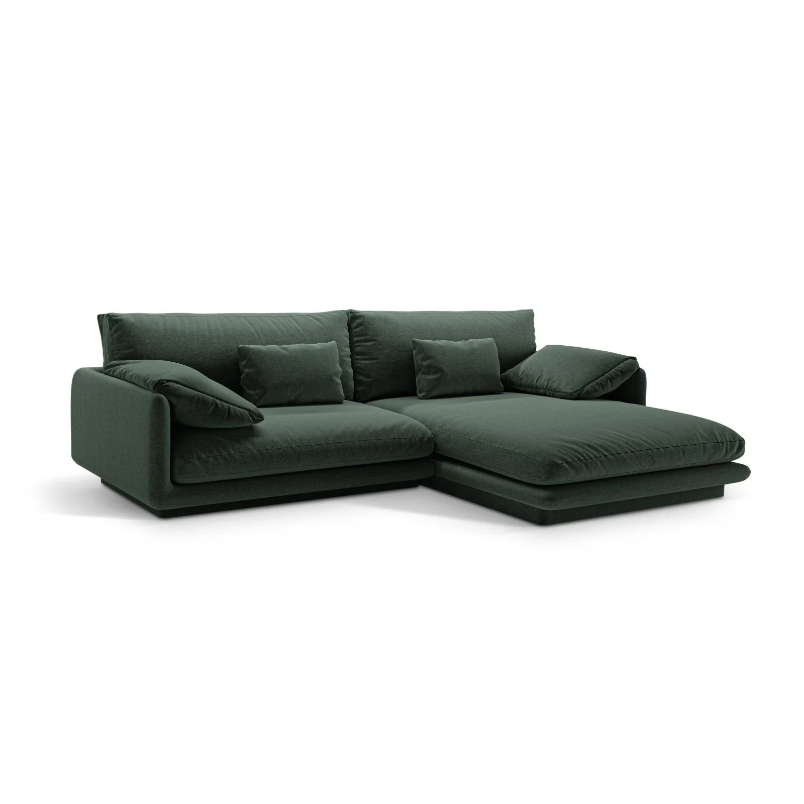 Torino Ecksofa, Rechte Seite, aus Samt oder Strukturstoff, 250x170 cm - Image 50