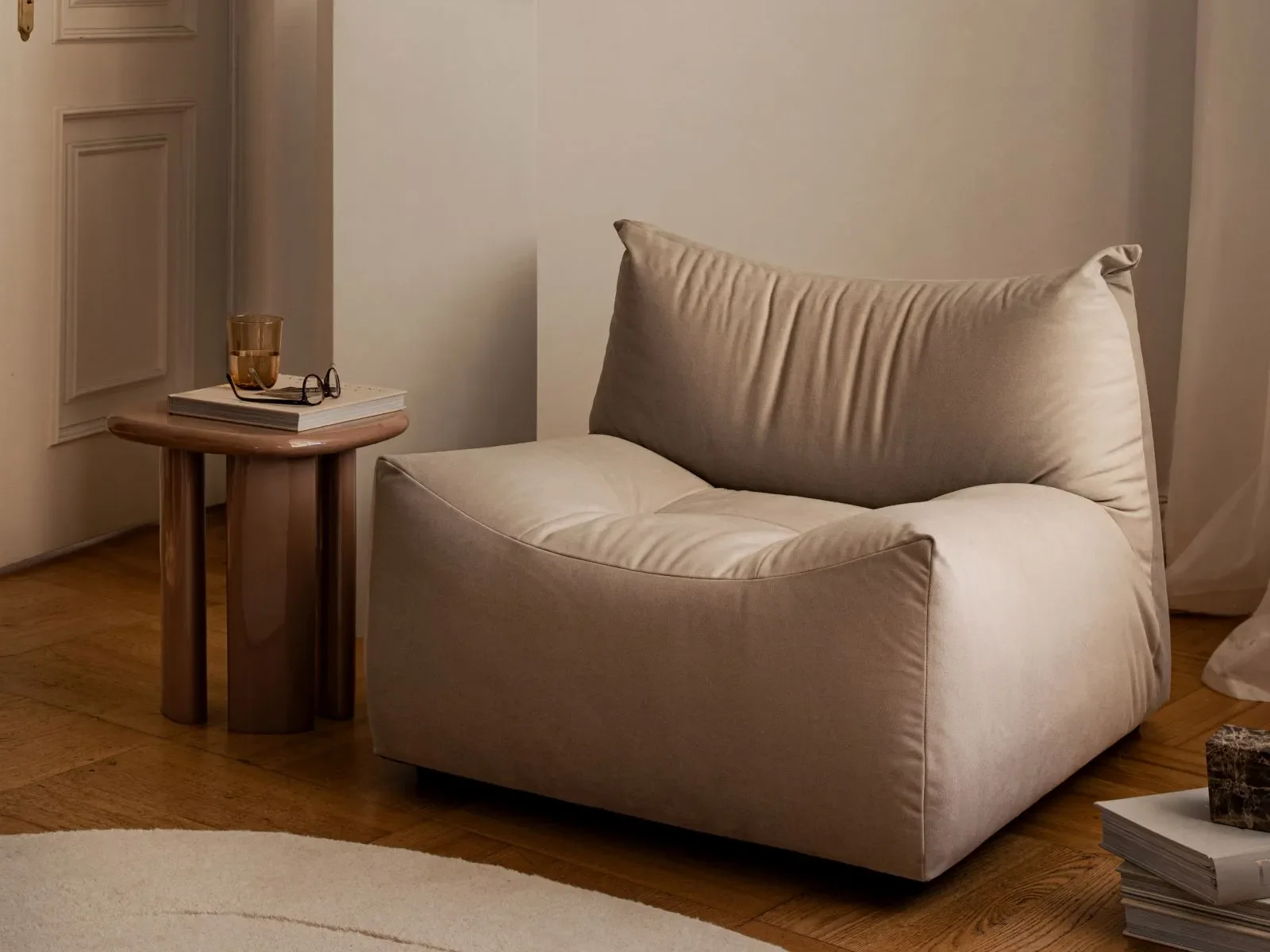 Tove Sessel aus Samt, Chenille oder Strukturstoff, 97x83 cm - Image 83