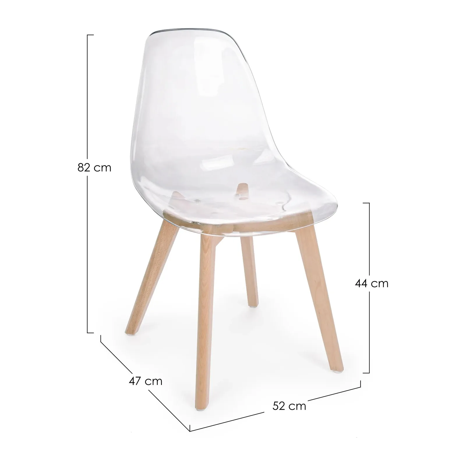 Transparenter Stuhl Einfach - Image 5