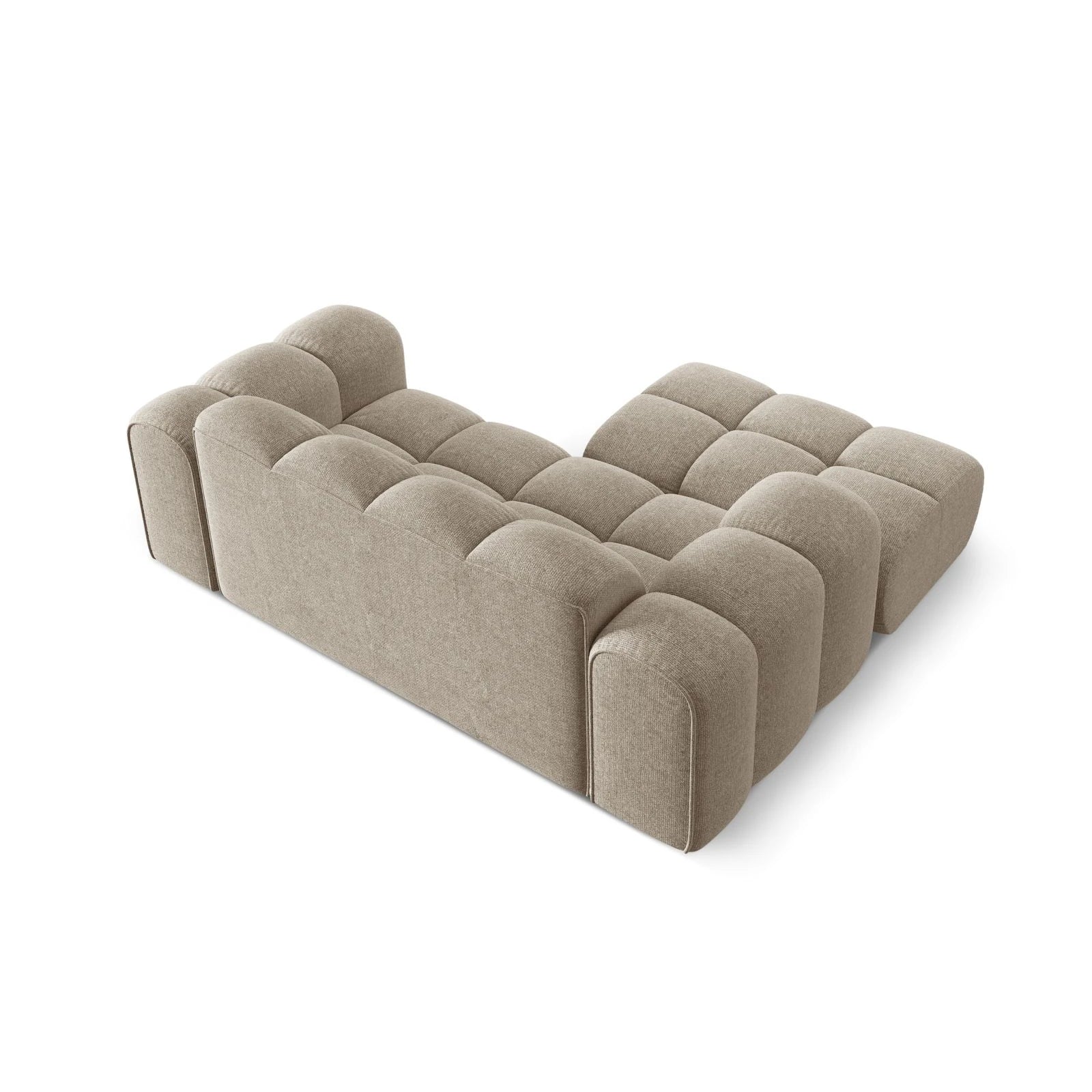Treno 2-Sitzer Ecksofa, Linke Seite, aus Samt oder Chenille, 180x164 cm - Image 12