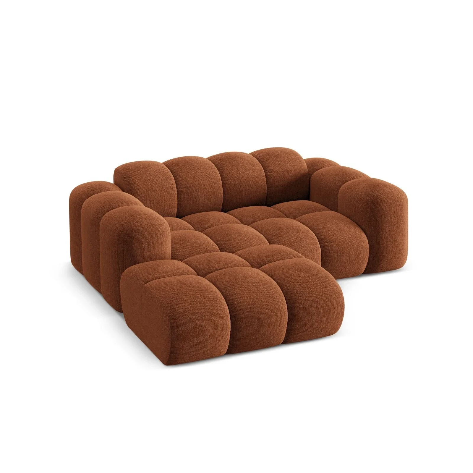 Treno 2-Sitzer Ecksofa, Linke Seite, aus Samt oder Chenille, 180x164 cm - Image 17