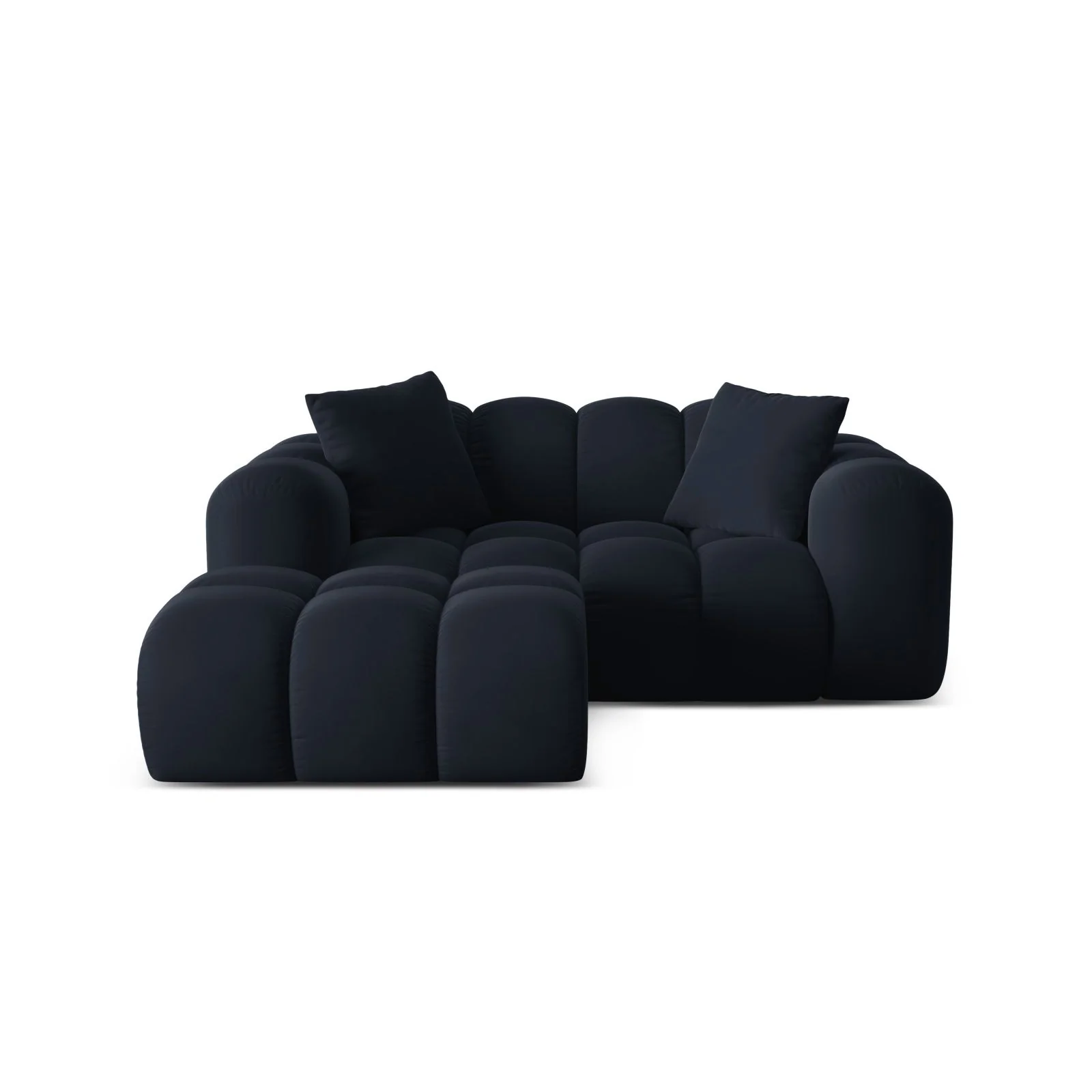 Treno 2-Sitzer Ecksofa, Linke Seite, aus Samt oder Chenille, 180x164 cm - Image 58