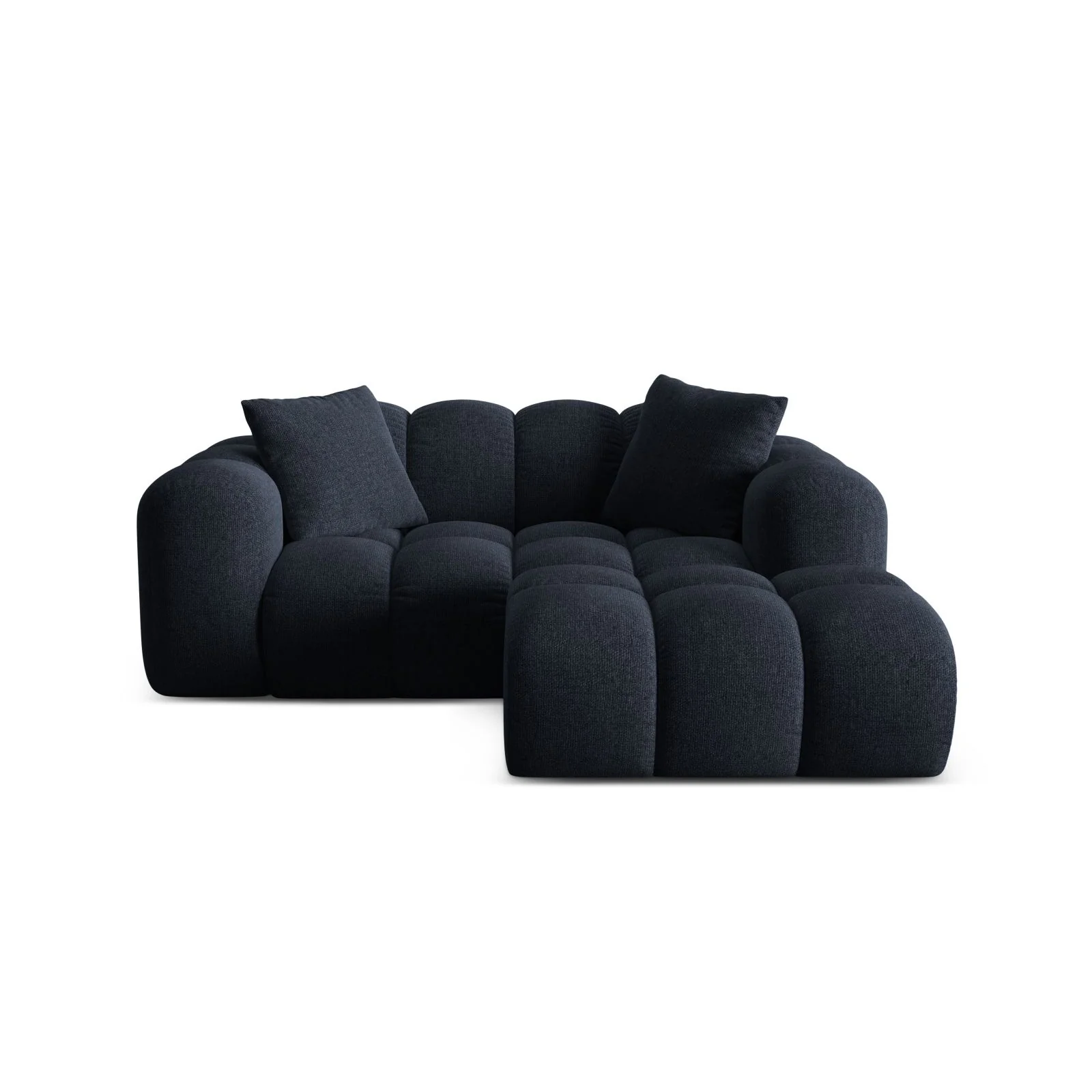 Treno 2-Sitzer Ecksofa, Rechte Seite, aus Samt oder Chenille, 180x164 cm - Image 25