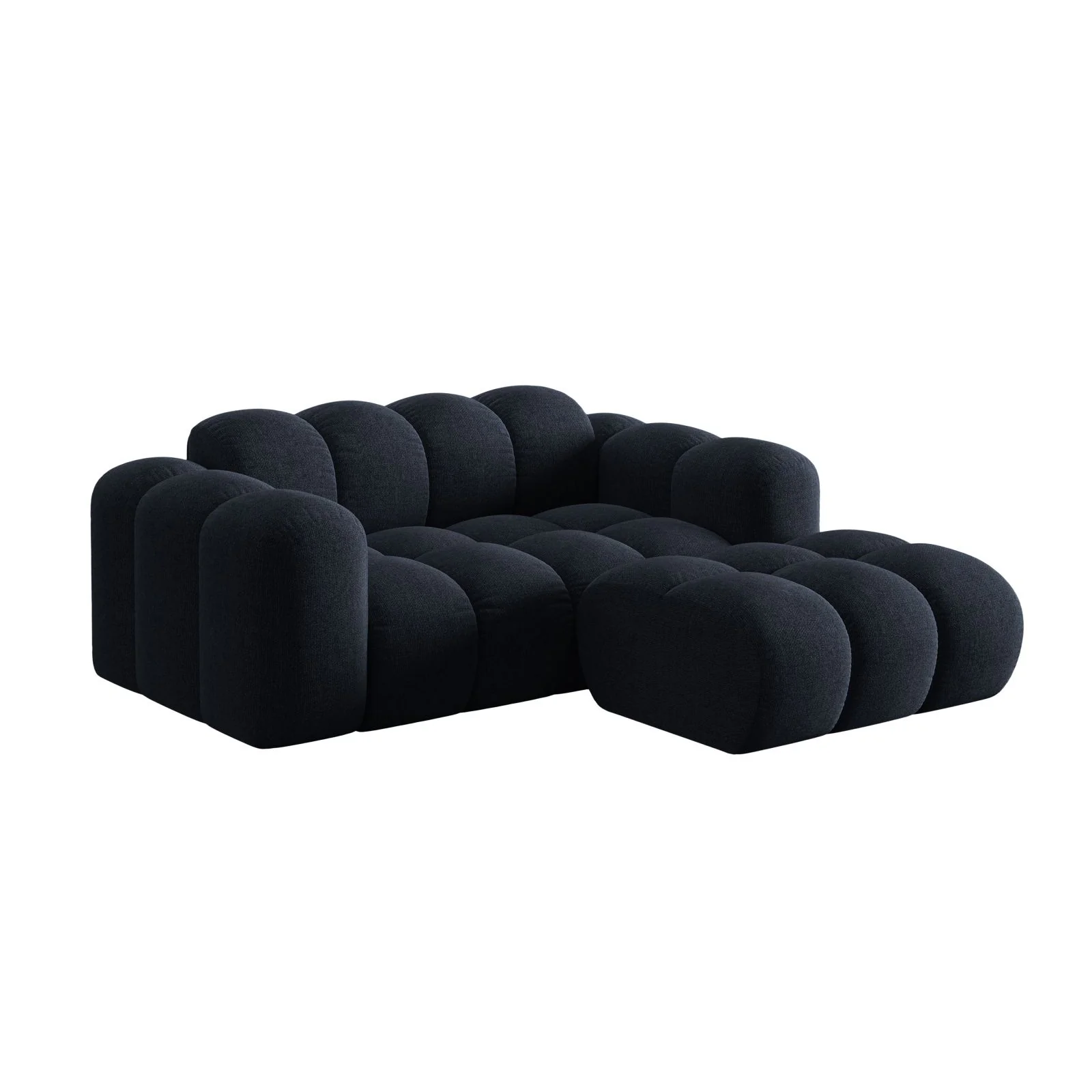 Treno 2-Sitzer Ecksofa, Rechte Seite, aus Samt oder Chenille, 180x164 cm - Image 28