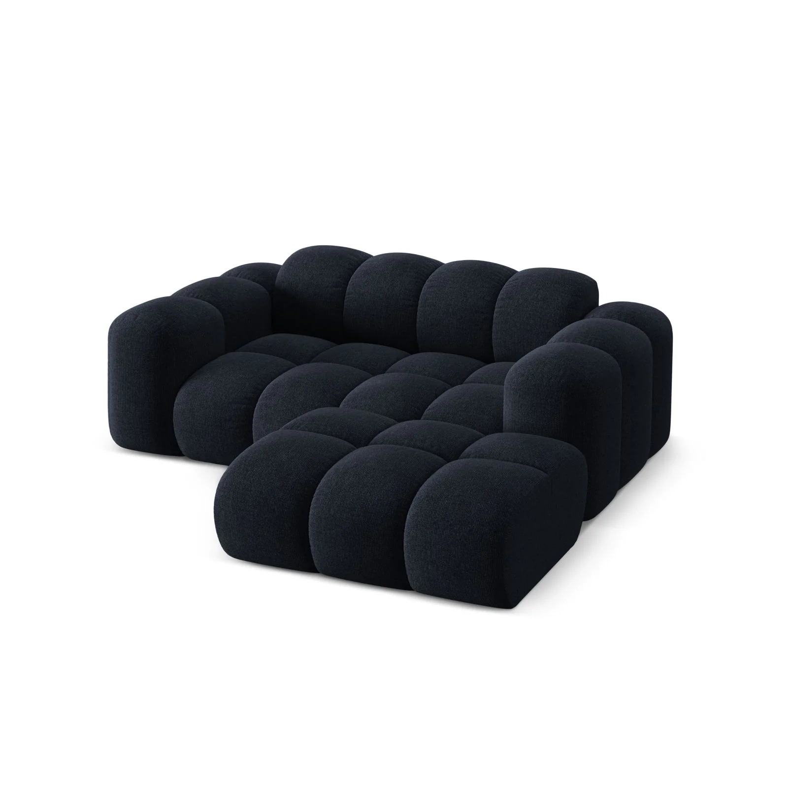 Treno 2-Sitzer Ecksofa, Rechte Seite, aus Samt oder Chenille, 180x164 cm - Image 29