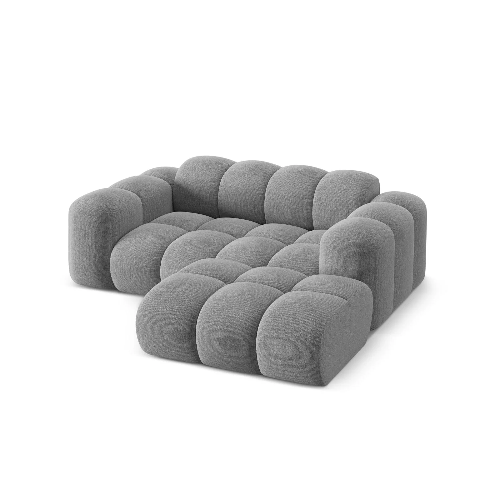 Treno 2-Sitzer Ecksofa, Rechte Seite, aus Samt oder Chenille, 180x164 cm - Image 35