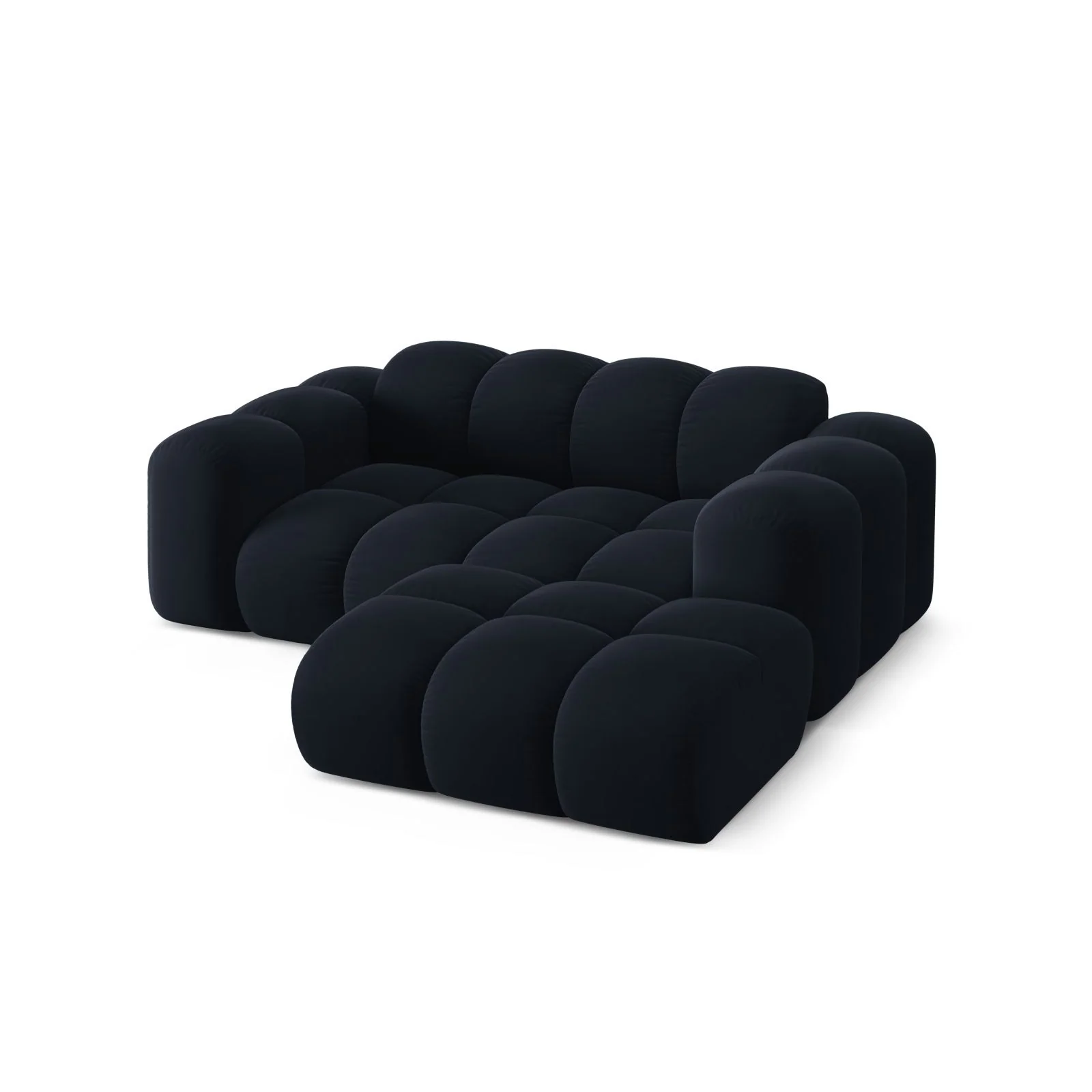 Treno 2-Sitzer Ecksofa, Rechte Seite, aus Samt oder Chenille, 180x164 cm - Image 62
