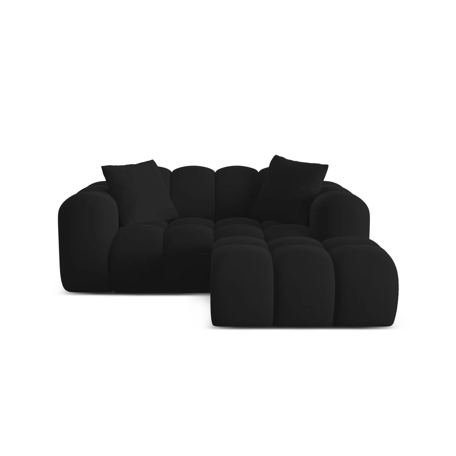 Treno 2-Sitzer Ecksofa, Rechte Seite, aus Samt oder Chenille, 180x164 cm - Image 72