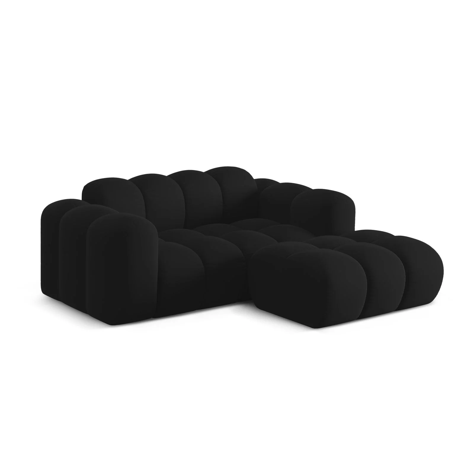 Treno 2-Sitzer Ecksofa, Rechte Seite, aus Samt oder Chenille, 180x164 cm - Image 75