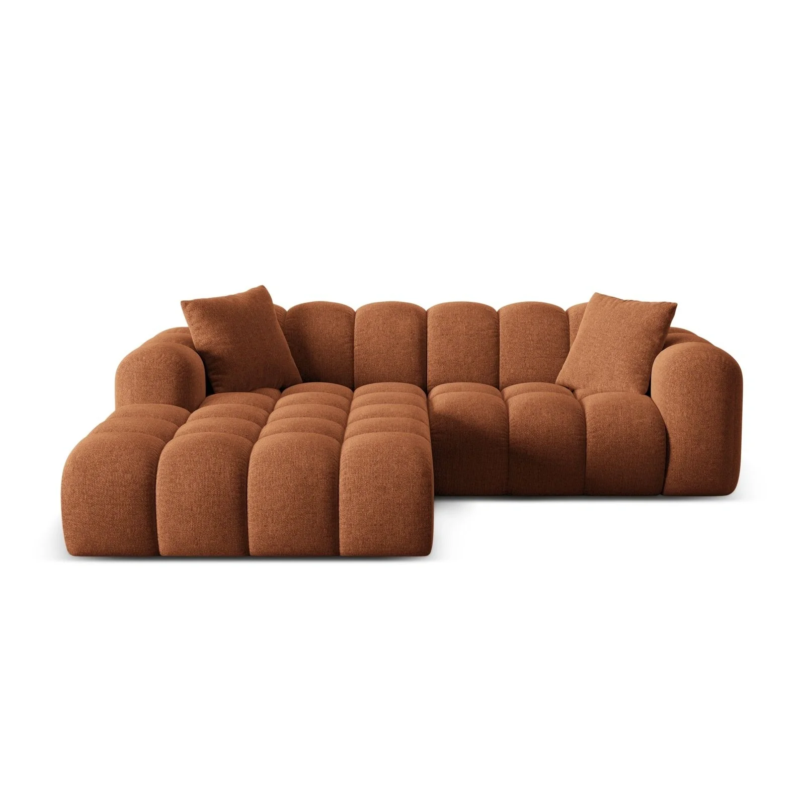 Treno 3-Sitzer Ecksofa, Linke Seite, aus Samt oder Chenille, 240x184x70 cm - Image 13