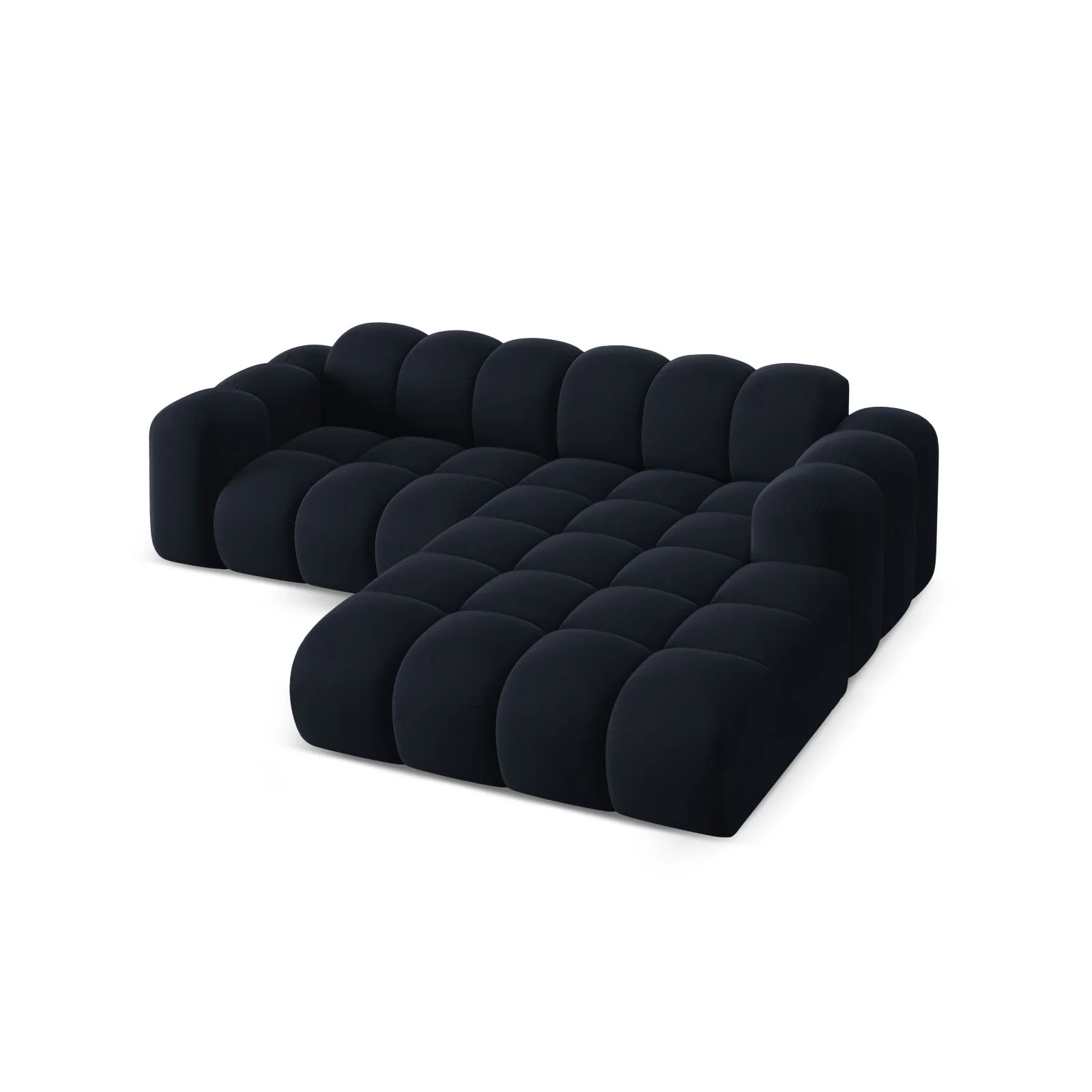 Treno 3-Sitzer Ecksofa, Rechte Seite, aus Samt oder Chenille, 240x184x70 cm - Image 62