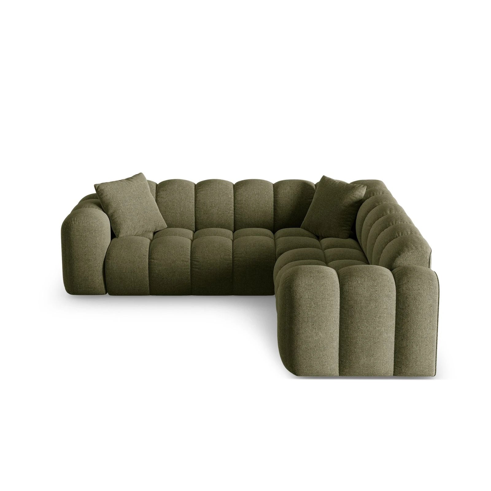 Treno 3-Sitzer Ecksofa, symmetrisch, aus Samt oder Chenille, 240x240x70 cm - Image 18
