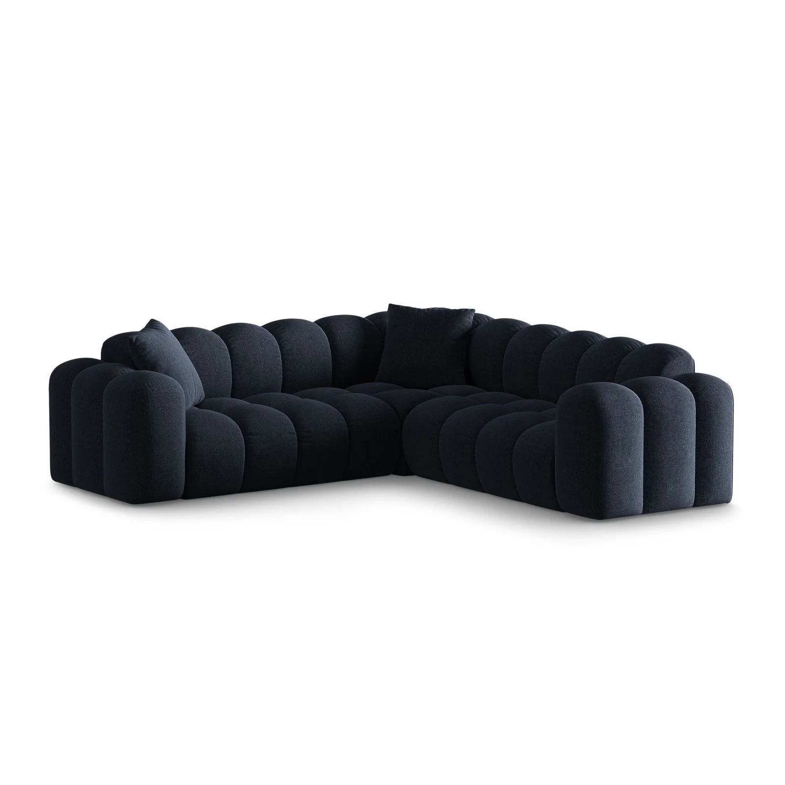Treno 3-Sitzer Ecksofa, symmetrisch, aus Samt oder Chenille, 240x240x70 cm - Image 21