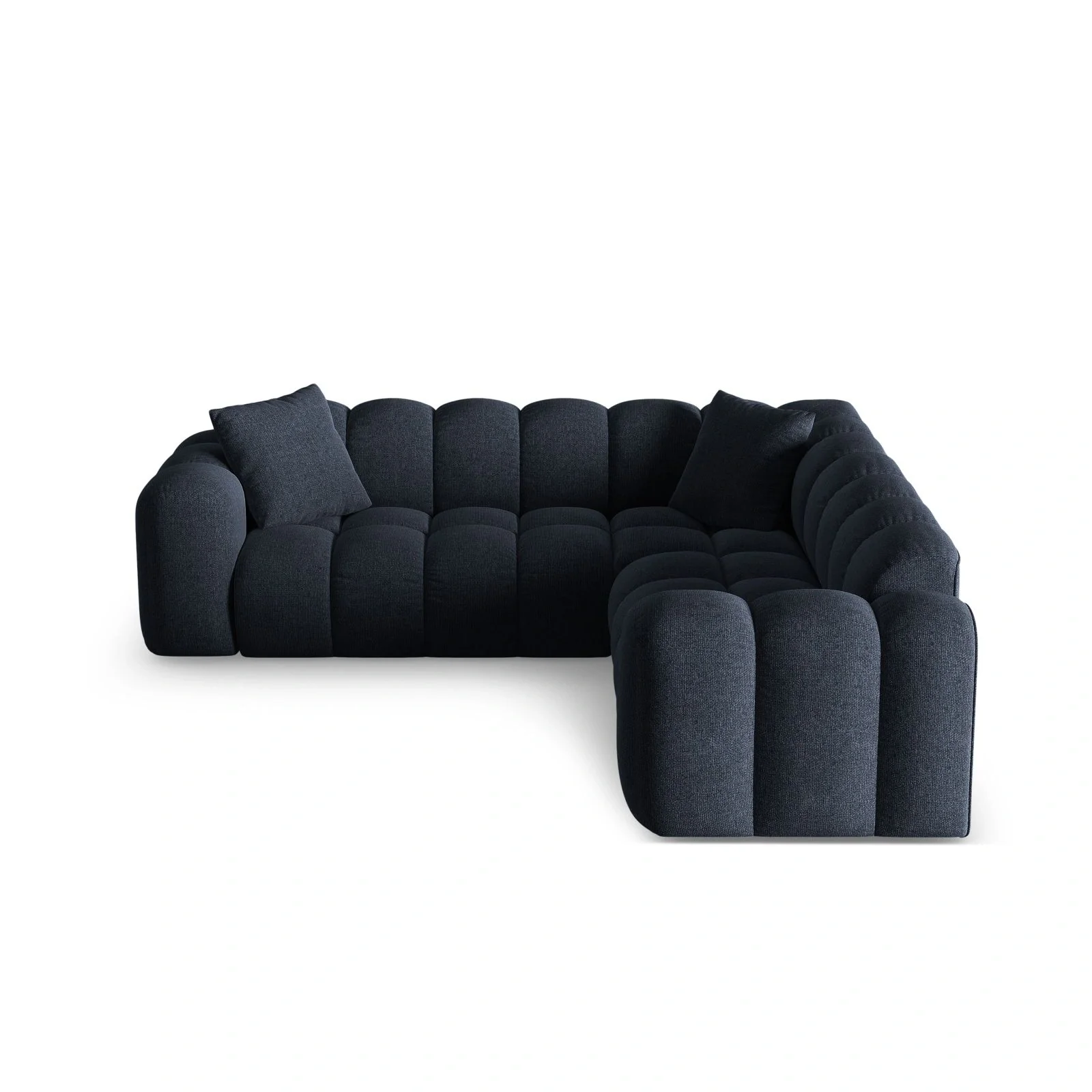 Treno 3-Sitzer Ecksofa, symmetrisch, aus Samt oder Chenille, 240x240x70 cm - Image 23
