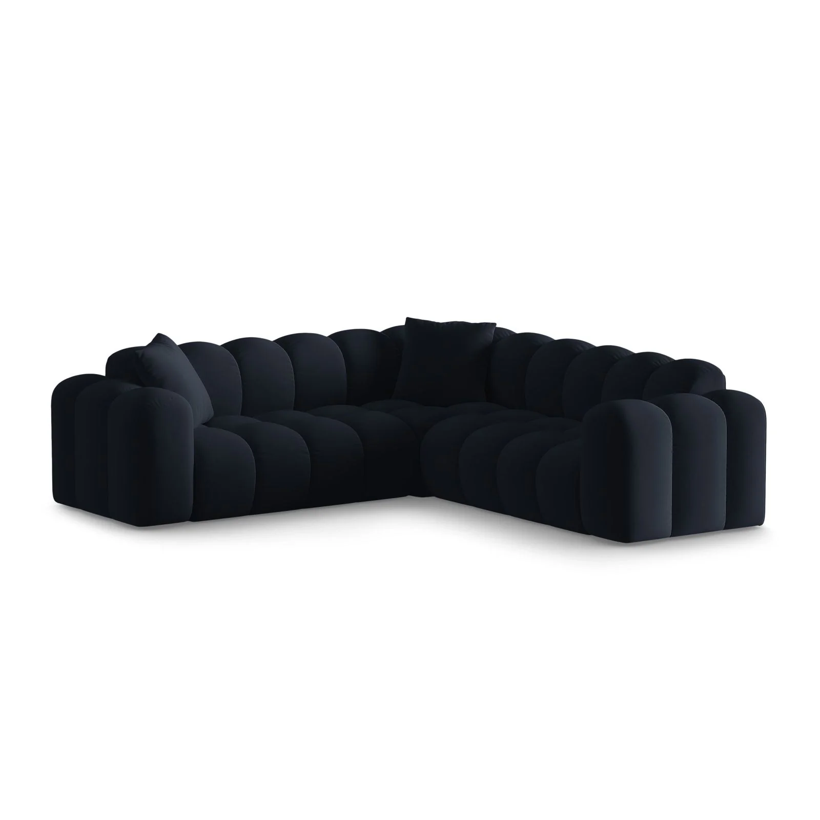 Treno 3-Sitzer Ecksofa, symmetrisch, aus Samt oder Chenille, 240x240x70 cm - Image 45