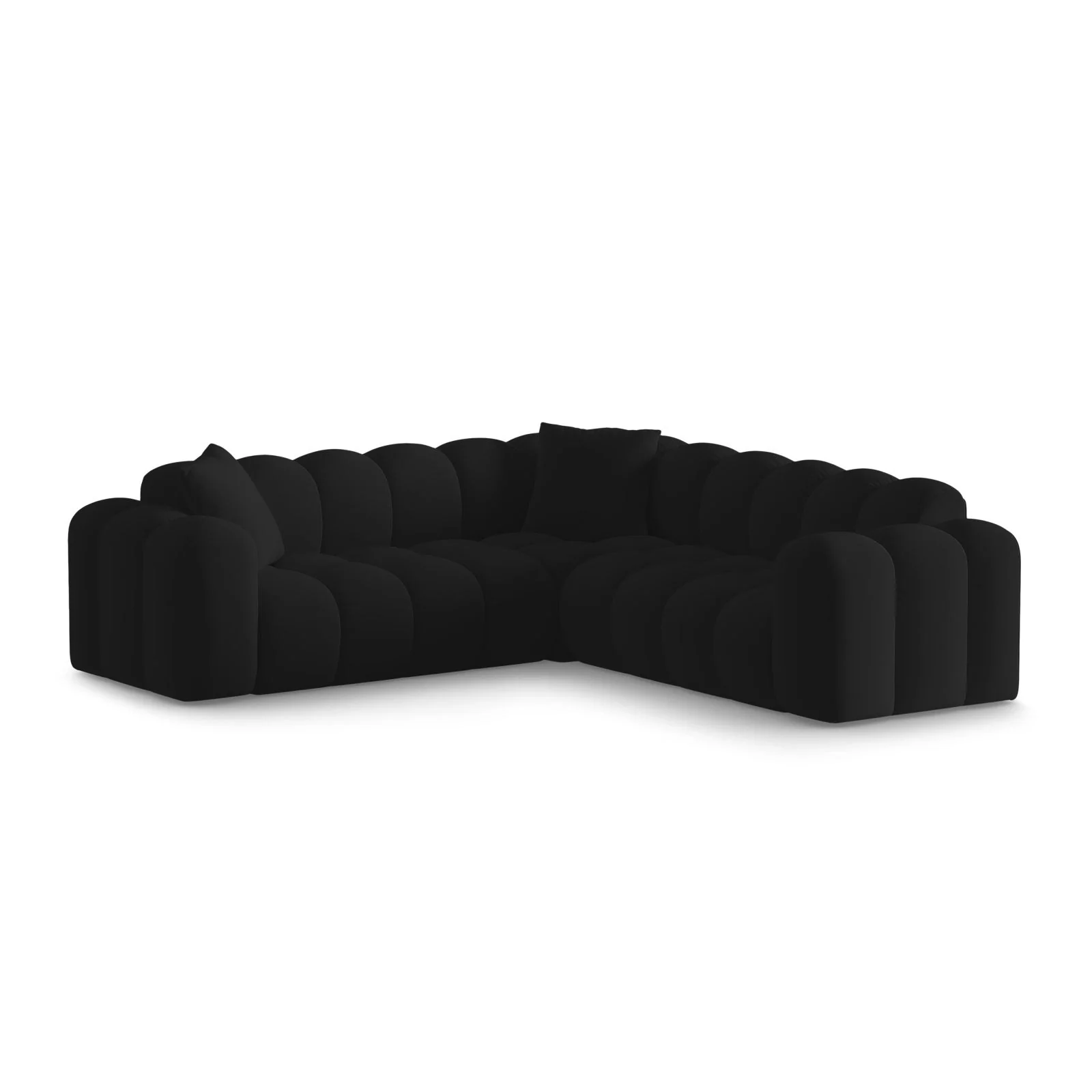 Treno 3-Sitzer Ecksofa, symmetrisch, aus Samt oder Chenille, 240x240x70 cm - Image 55